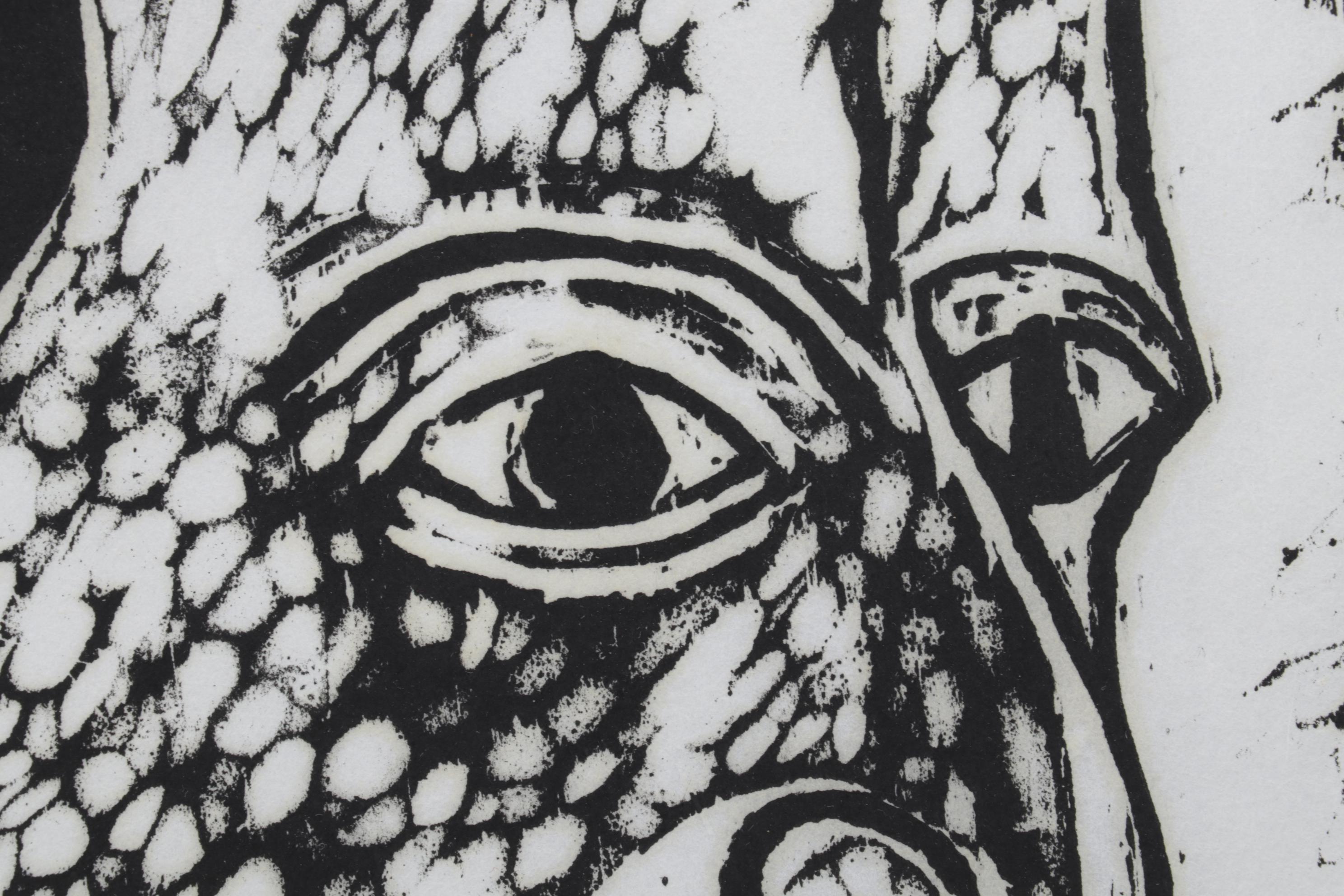 Sidney Chafetz Woodcut "Heinrich Heine," 1970