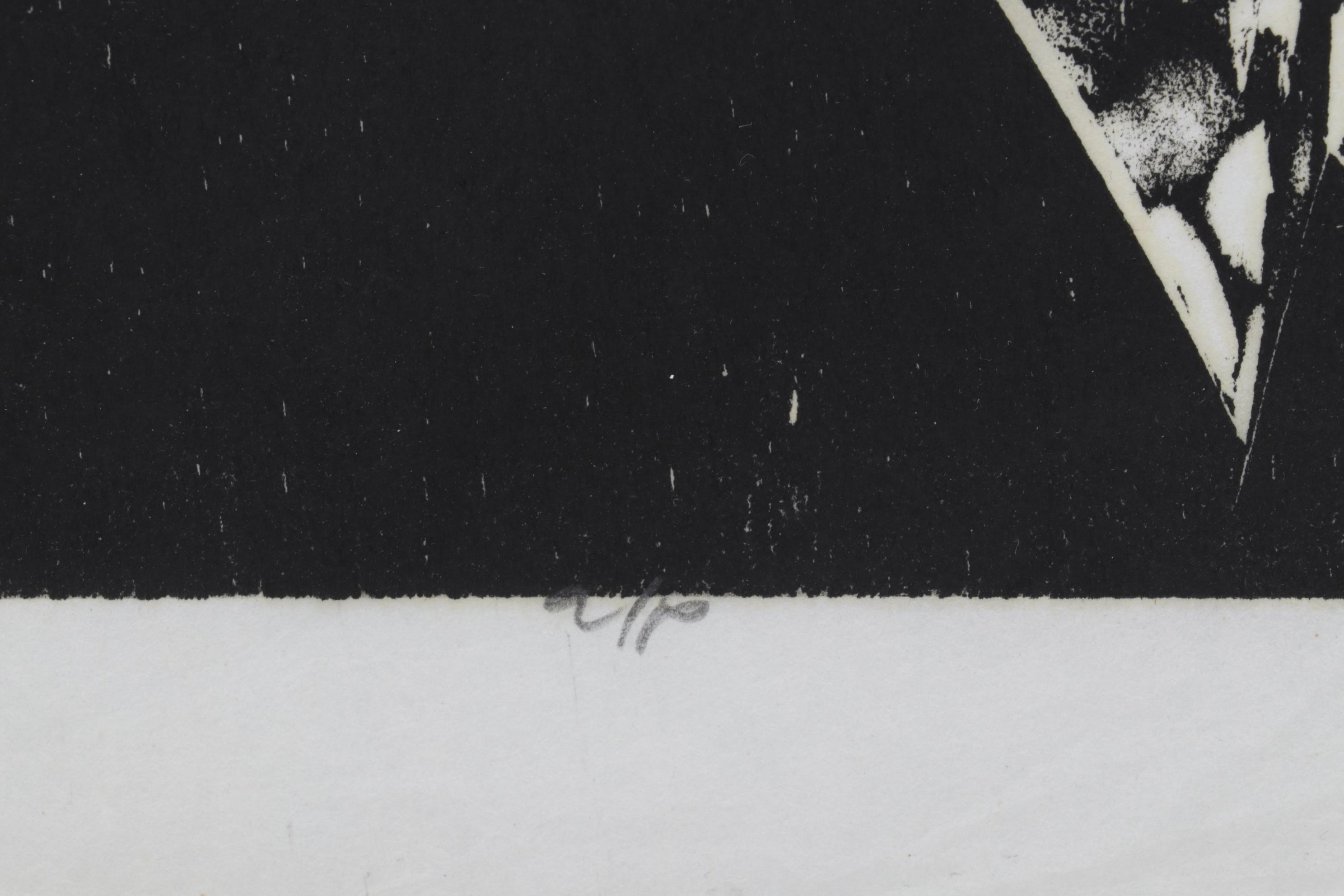 Sidney Chafetz Woodcut "Heinrich Heine," 1970