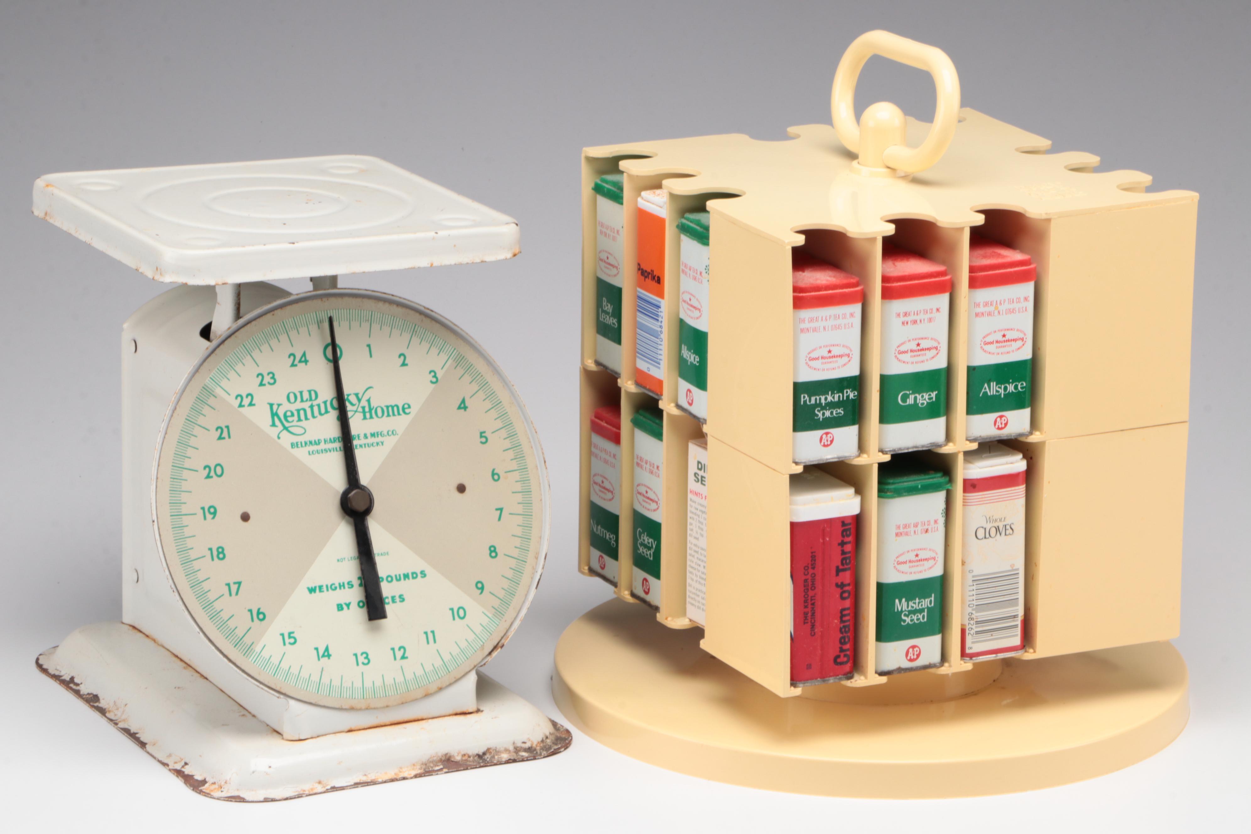 Belknap Hardware & Mfg Co. "Old Kentucky Home" Scale and Other Kitchenware