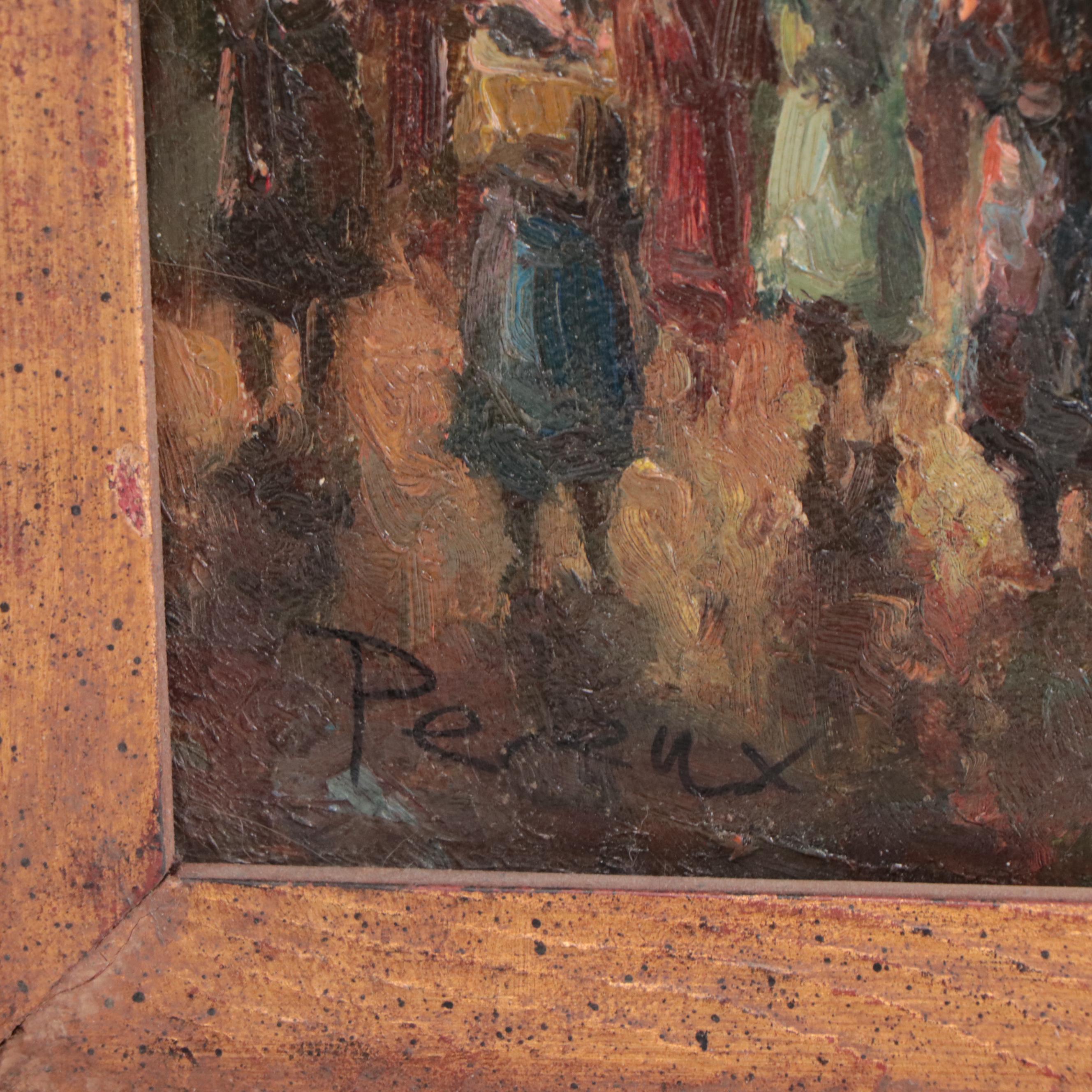 Oil Painting of Paris Street Scene