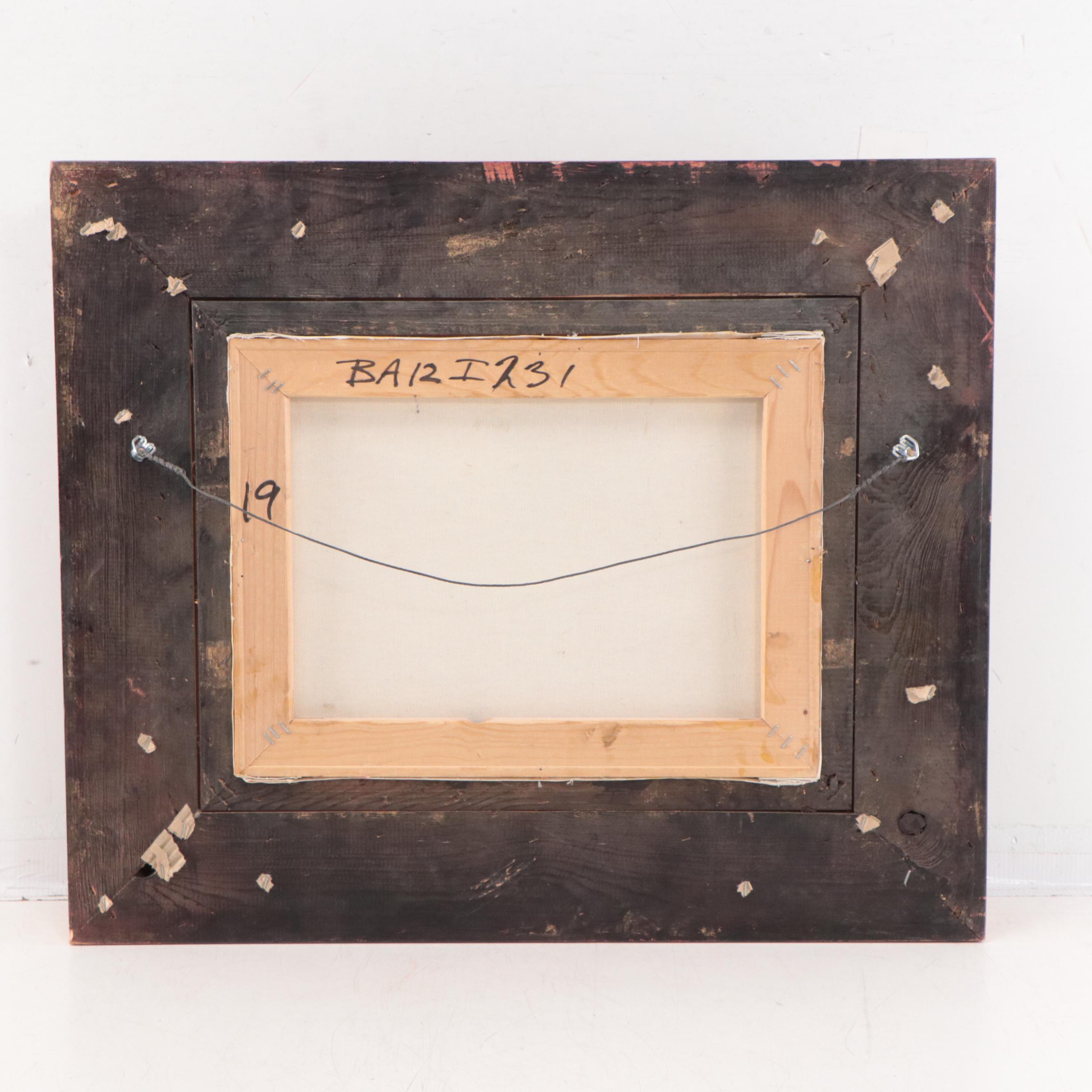 Oil Painting of Paris Street Scene