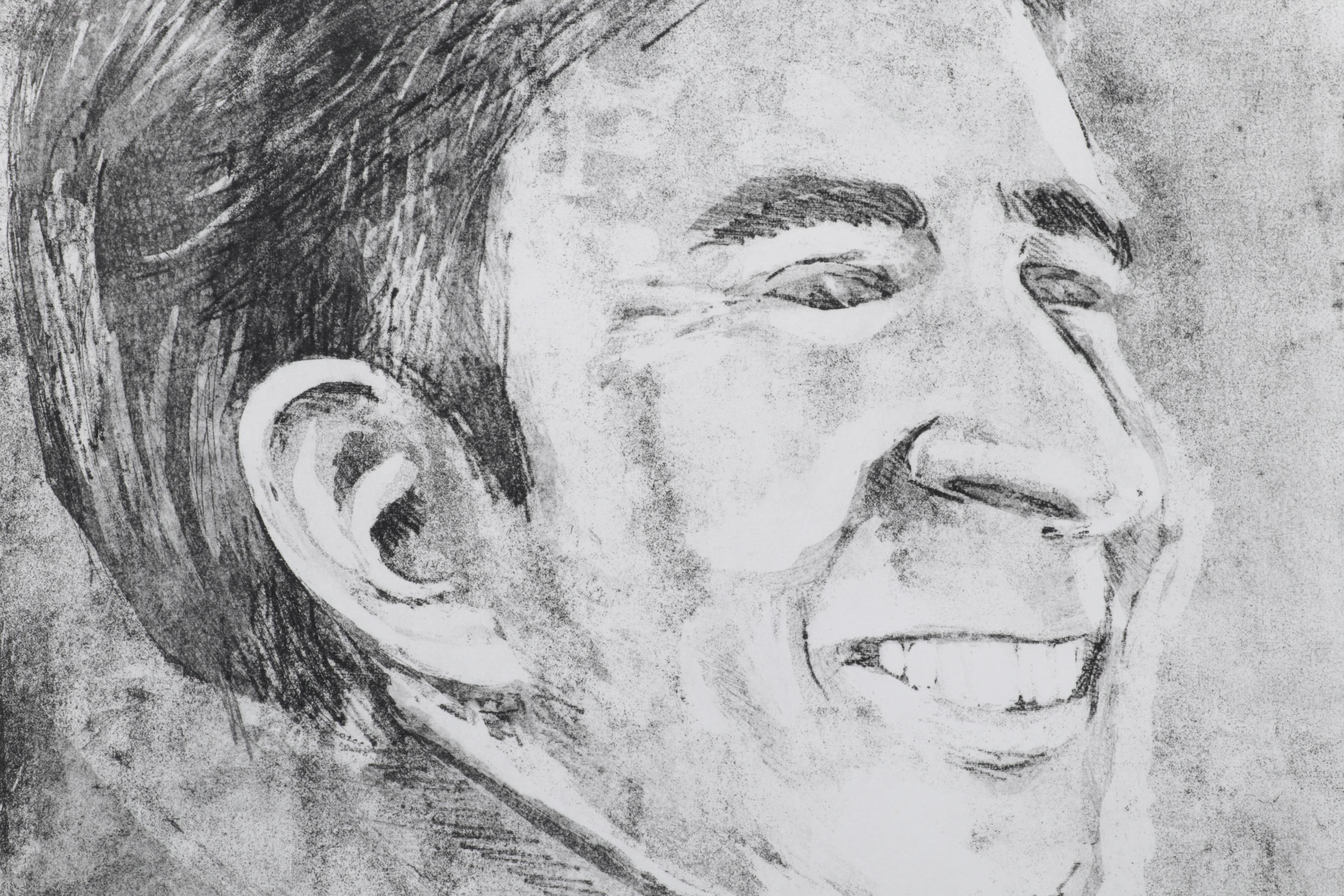 Sidney Chafetz Etching With Aquatint "John Updike," 1981