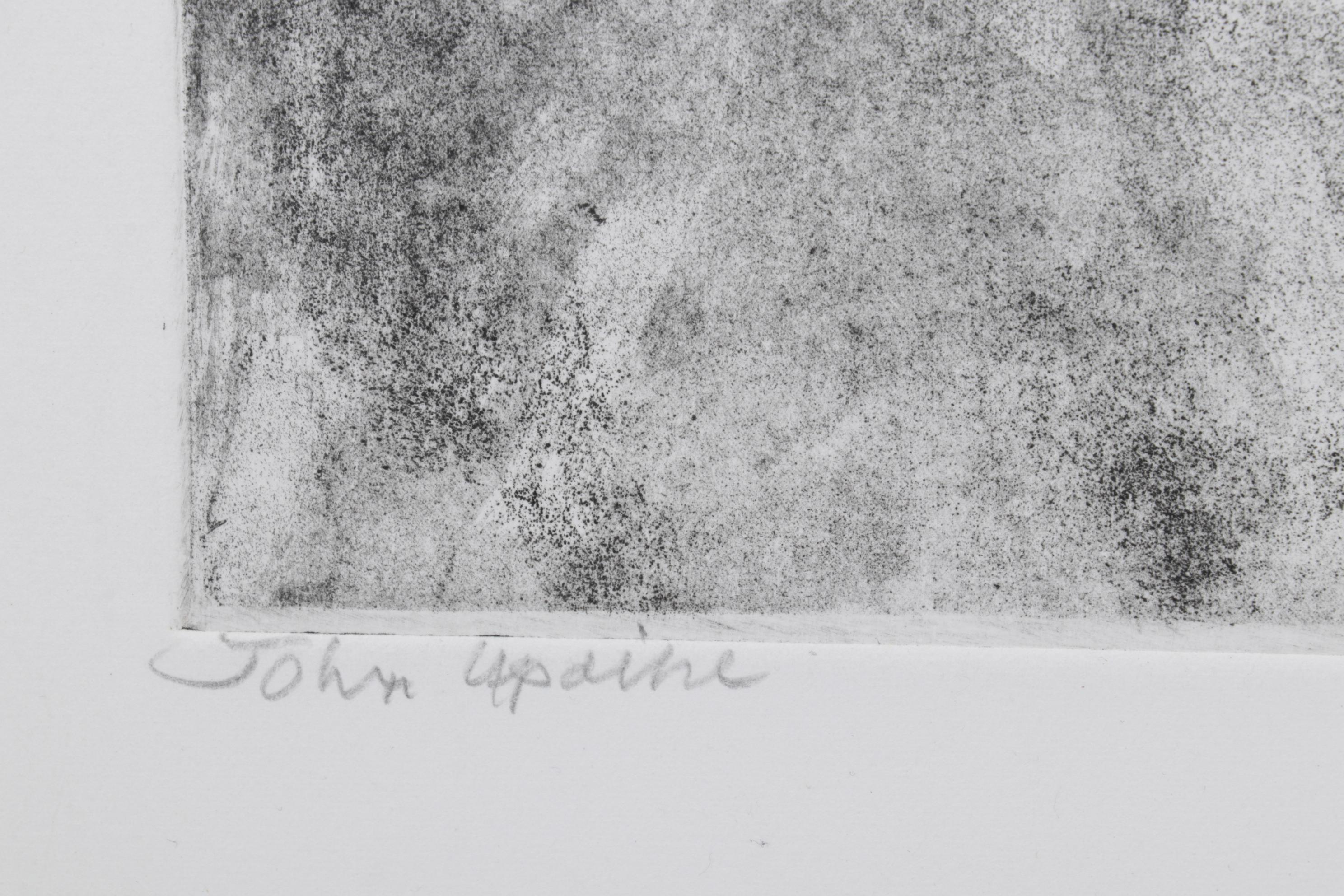 Sidney Chafetz Etching With Aquatint "John Updike," 1981