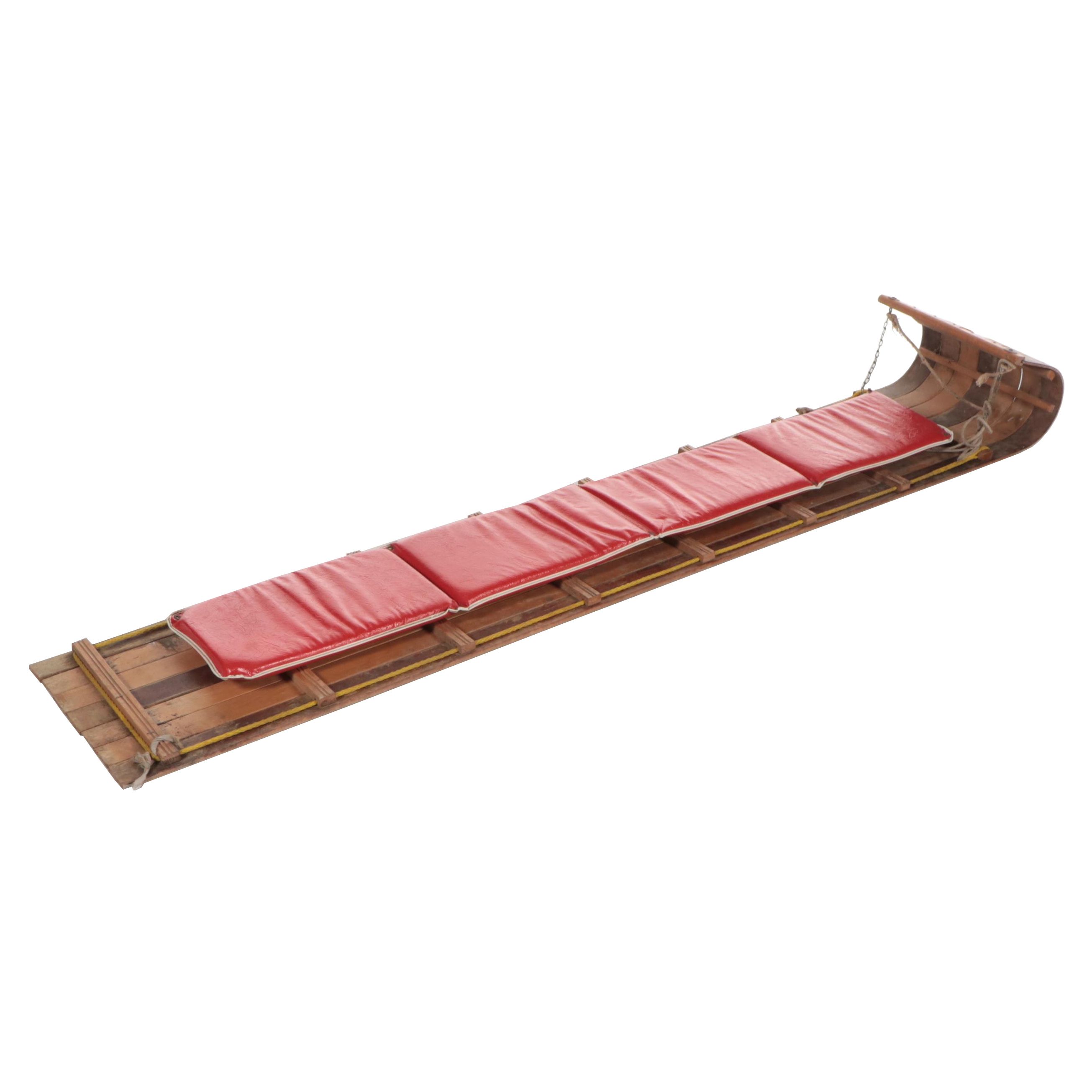 Gladding Wood Toboggan Sled