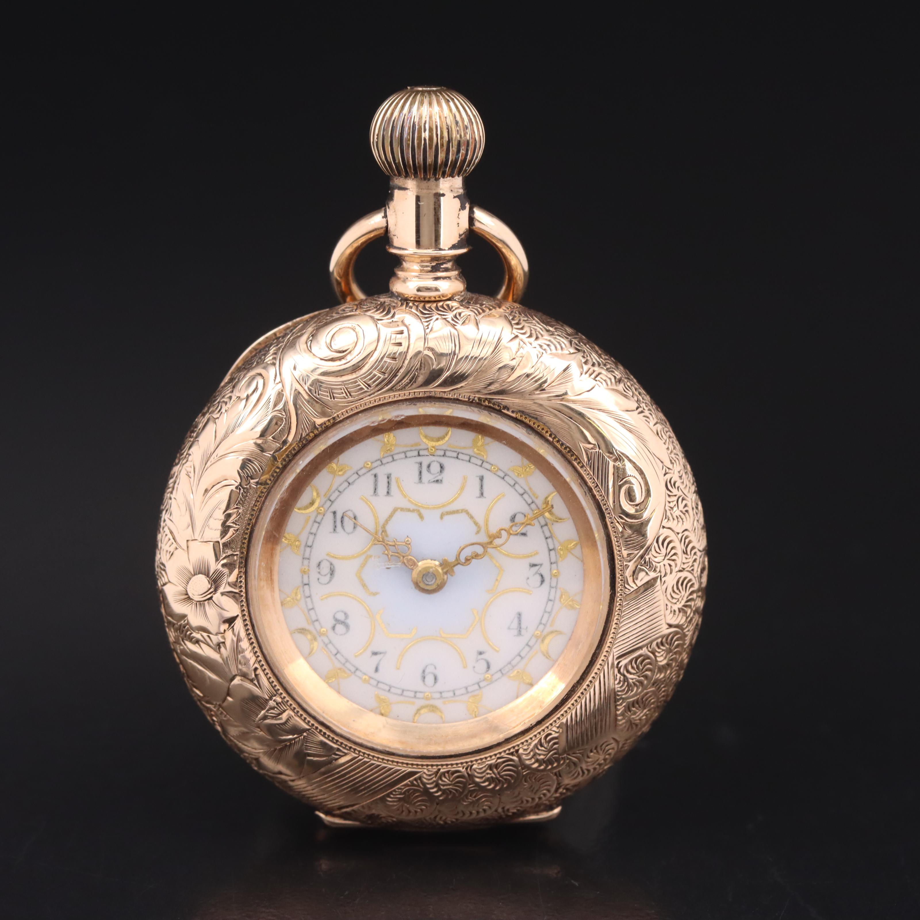14K American Waltham Watch Co. 1890s Pocket Watch