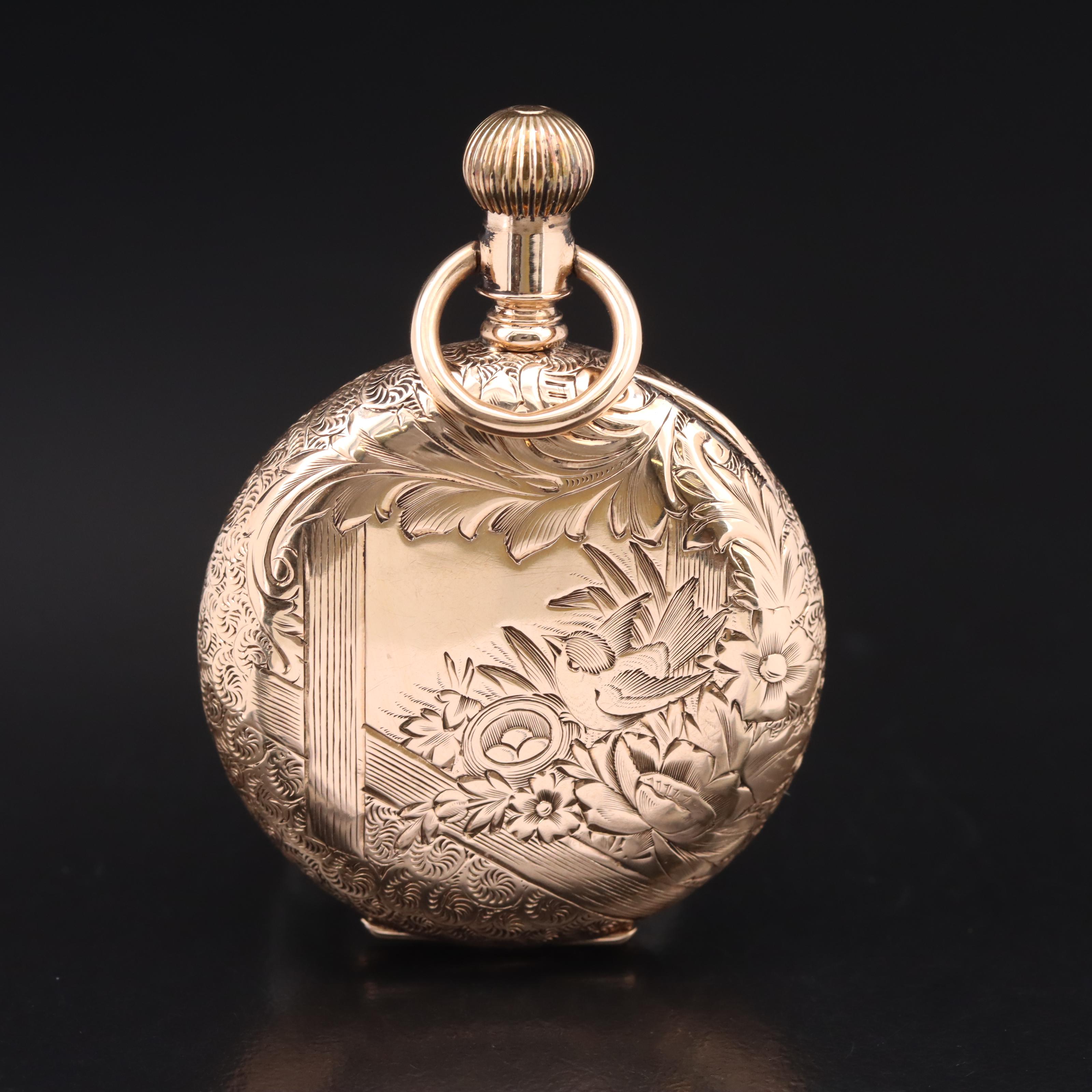 14K American Waltham Watch Co. 1890s Pocket Watch