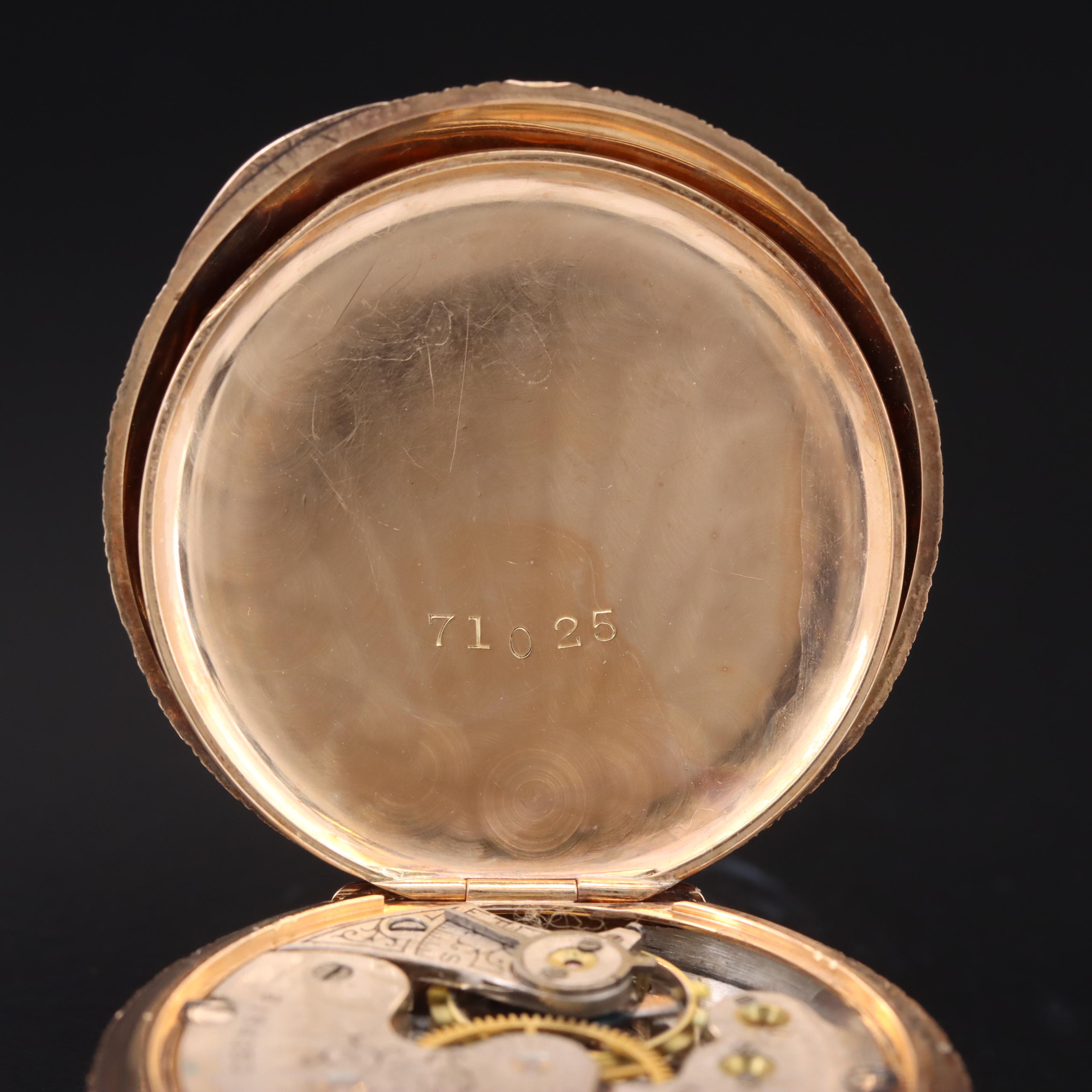 14K American Waltham Watch Co. 1890s Pocket Watch