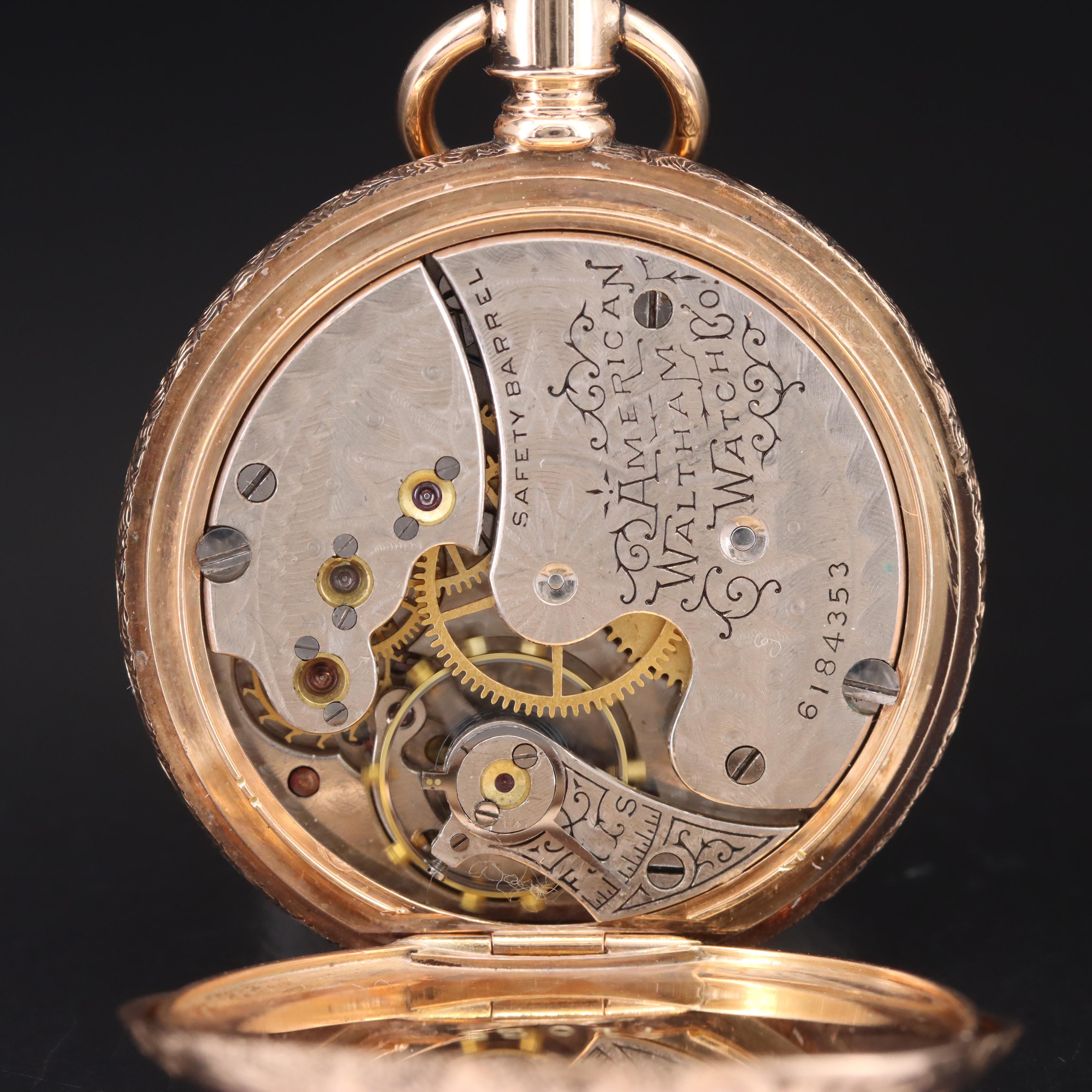 14K American Waltham Watch Co. 1890s Pocket Watch