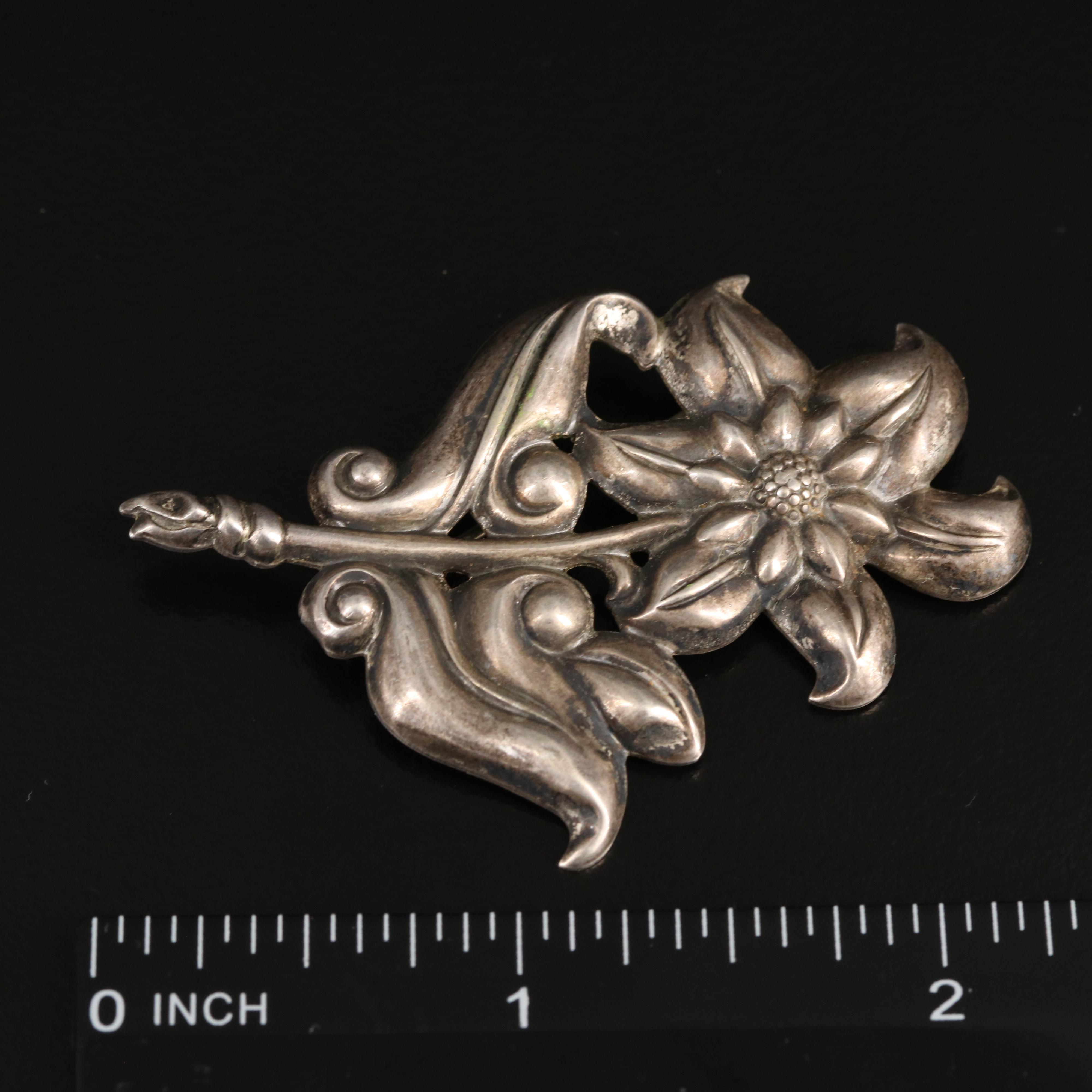 Stuart Nye "Dogwood", Danecraft and Sterling Featured in Floral Jewelry