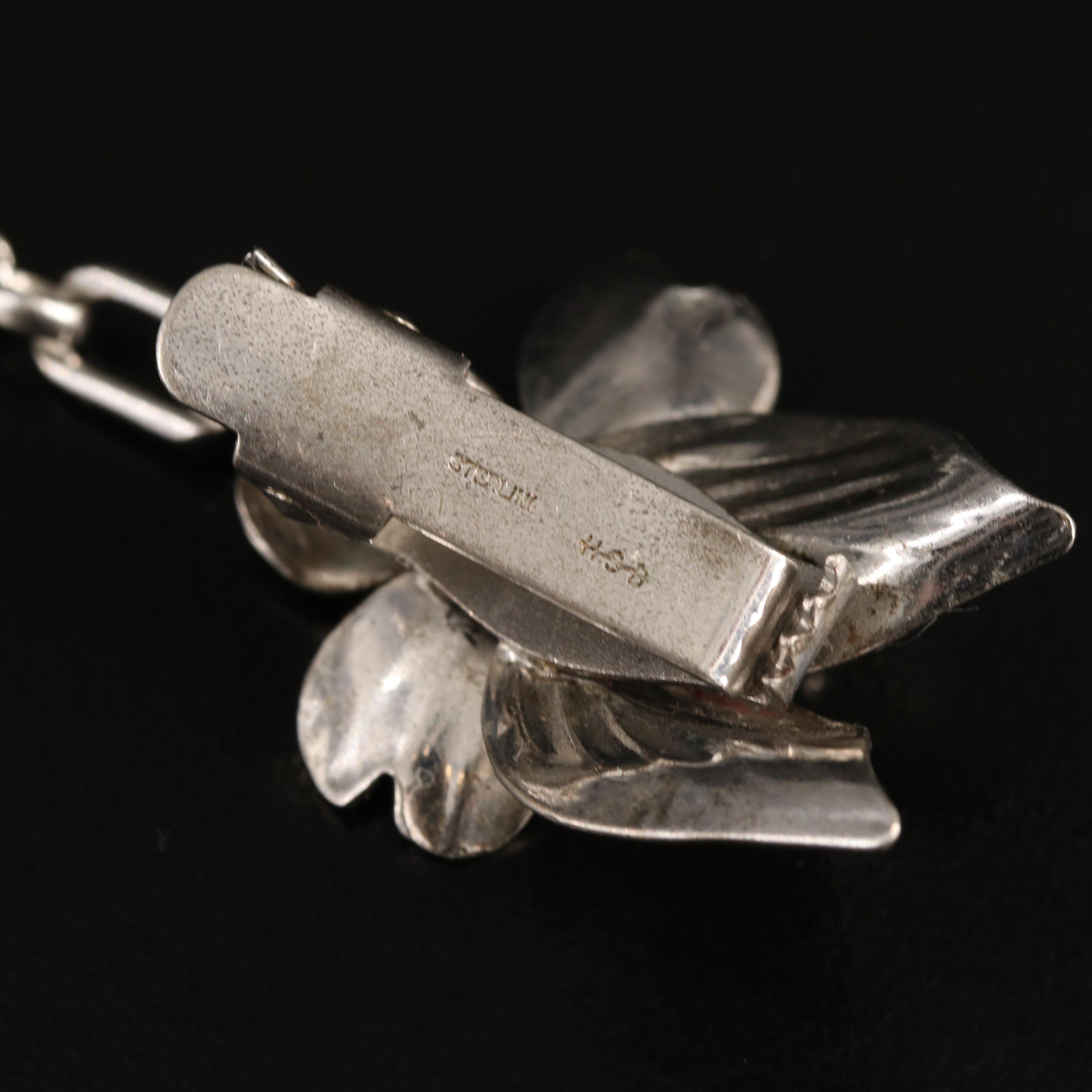 Stuart Nye "Dogwood", Danecraft and Sterling Featured in Floral Jewelry