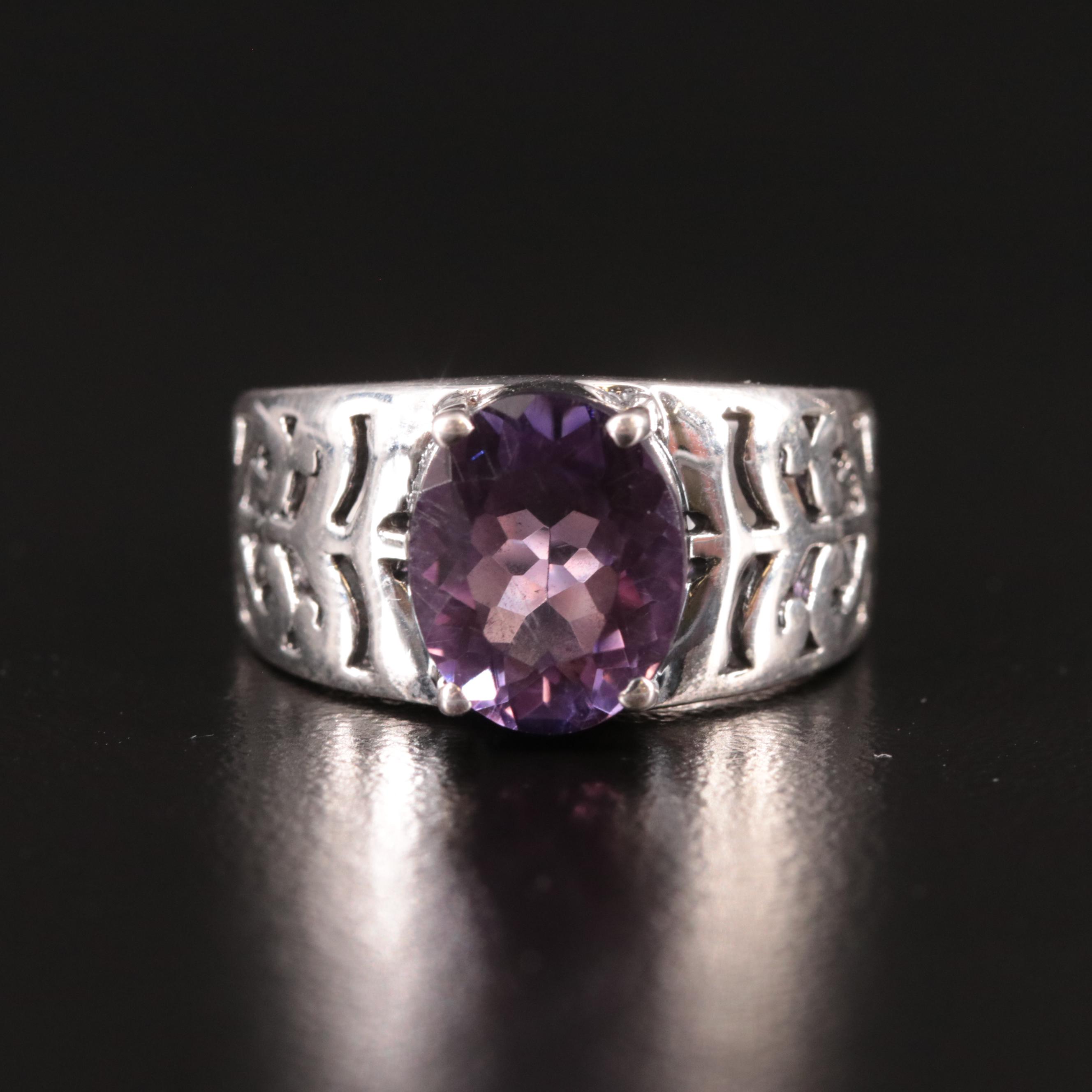Sterling Silver Amethyst Ring