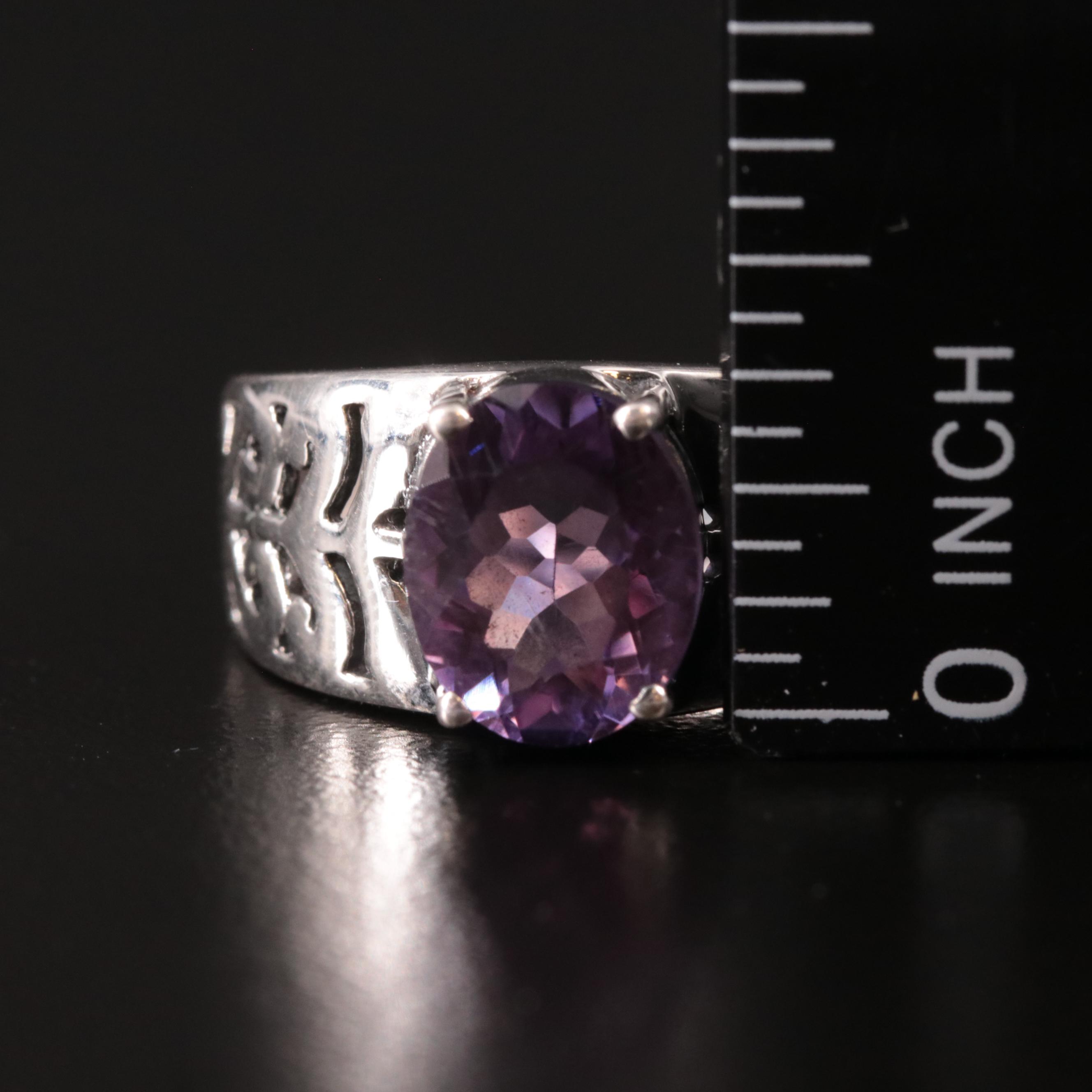 Sterling Silver Amethyst Ring
