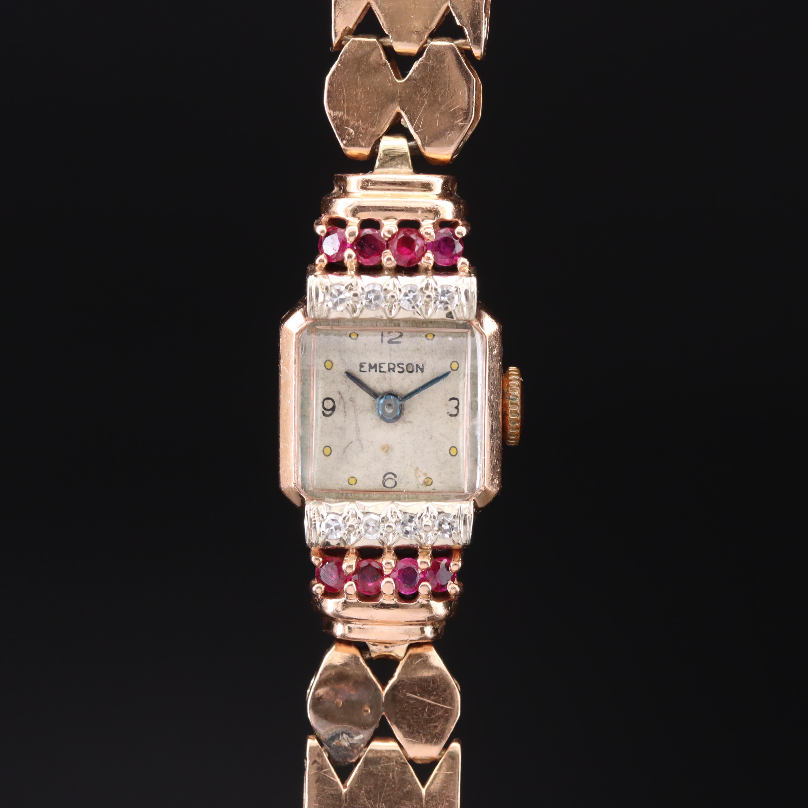 14K Ruby and Diamond Emerson Watch