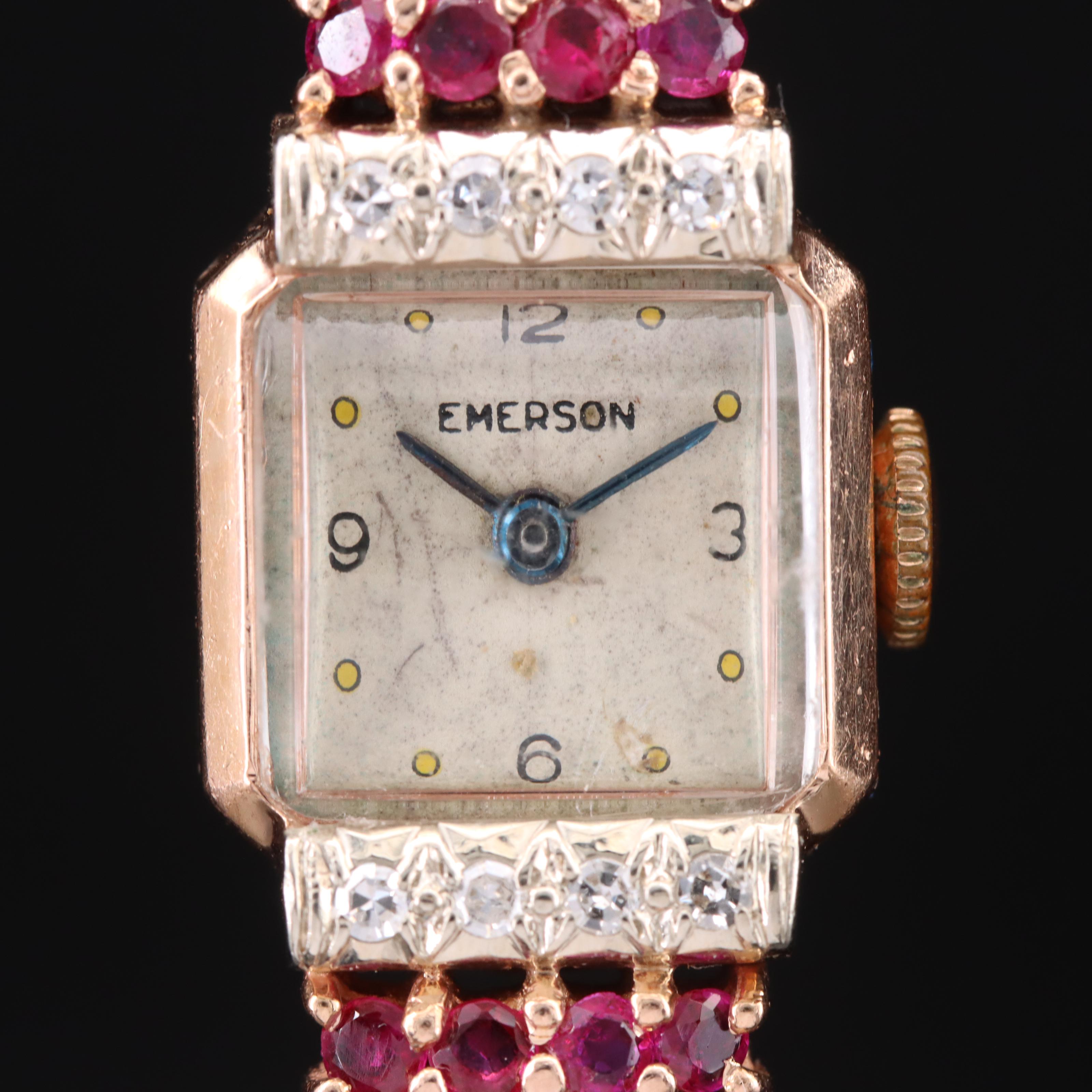 14K Ruby and Diamond Emerson Watch