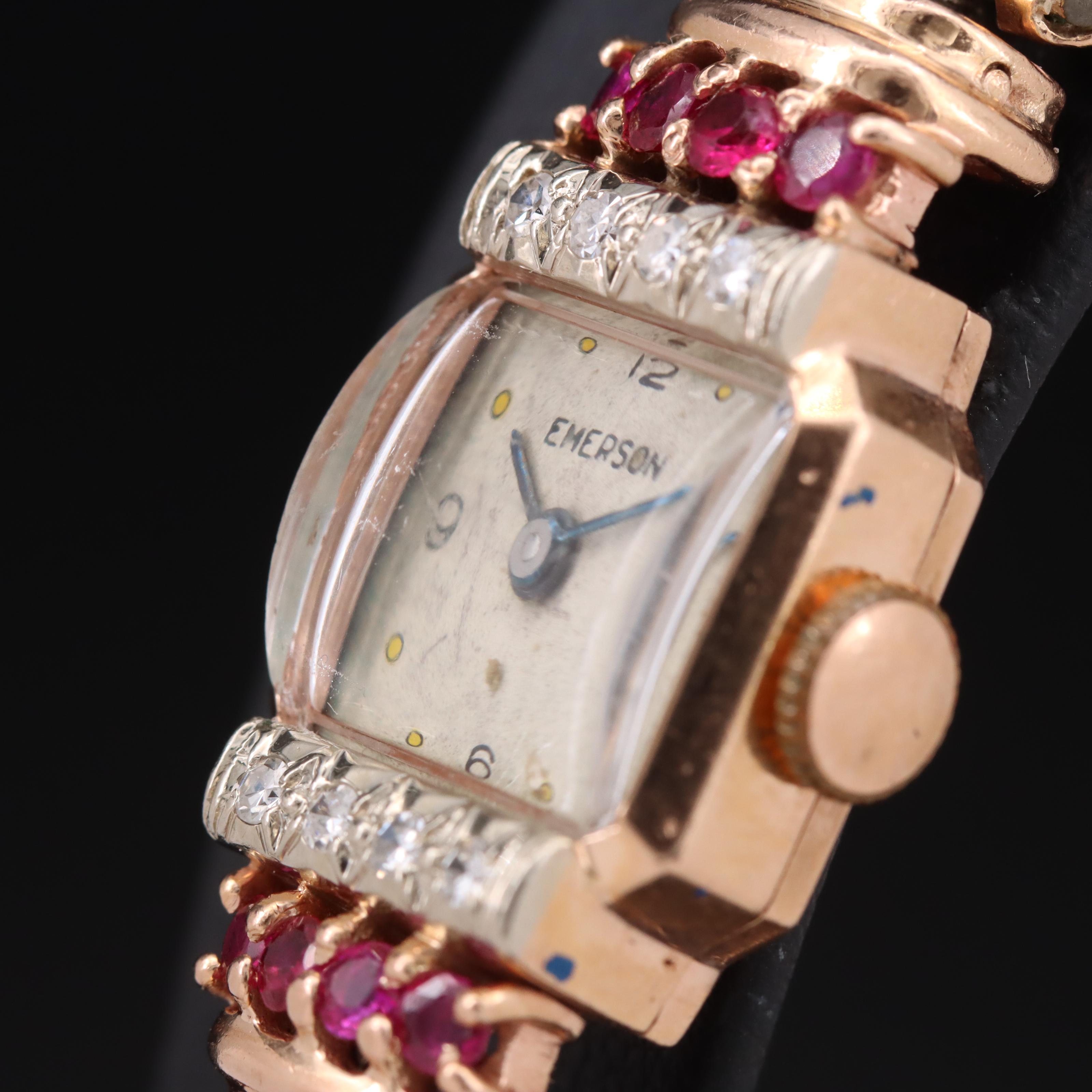 14K Ruby and Diamond Emerson Watch