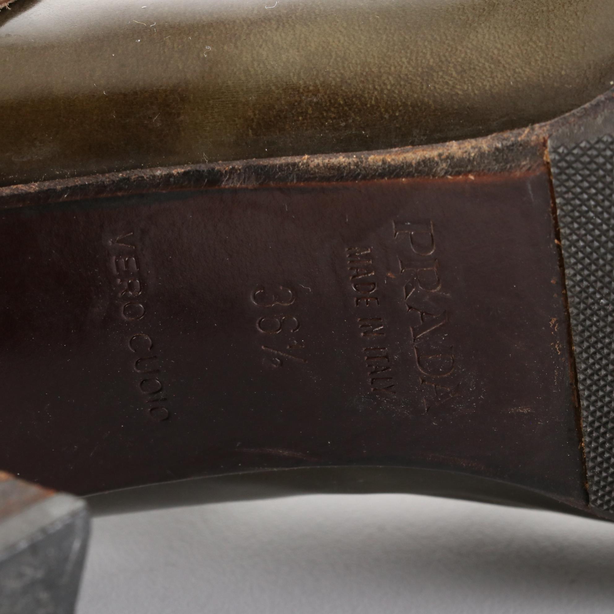 Prada High Heel Mary Jane Buckle Strap Shoes