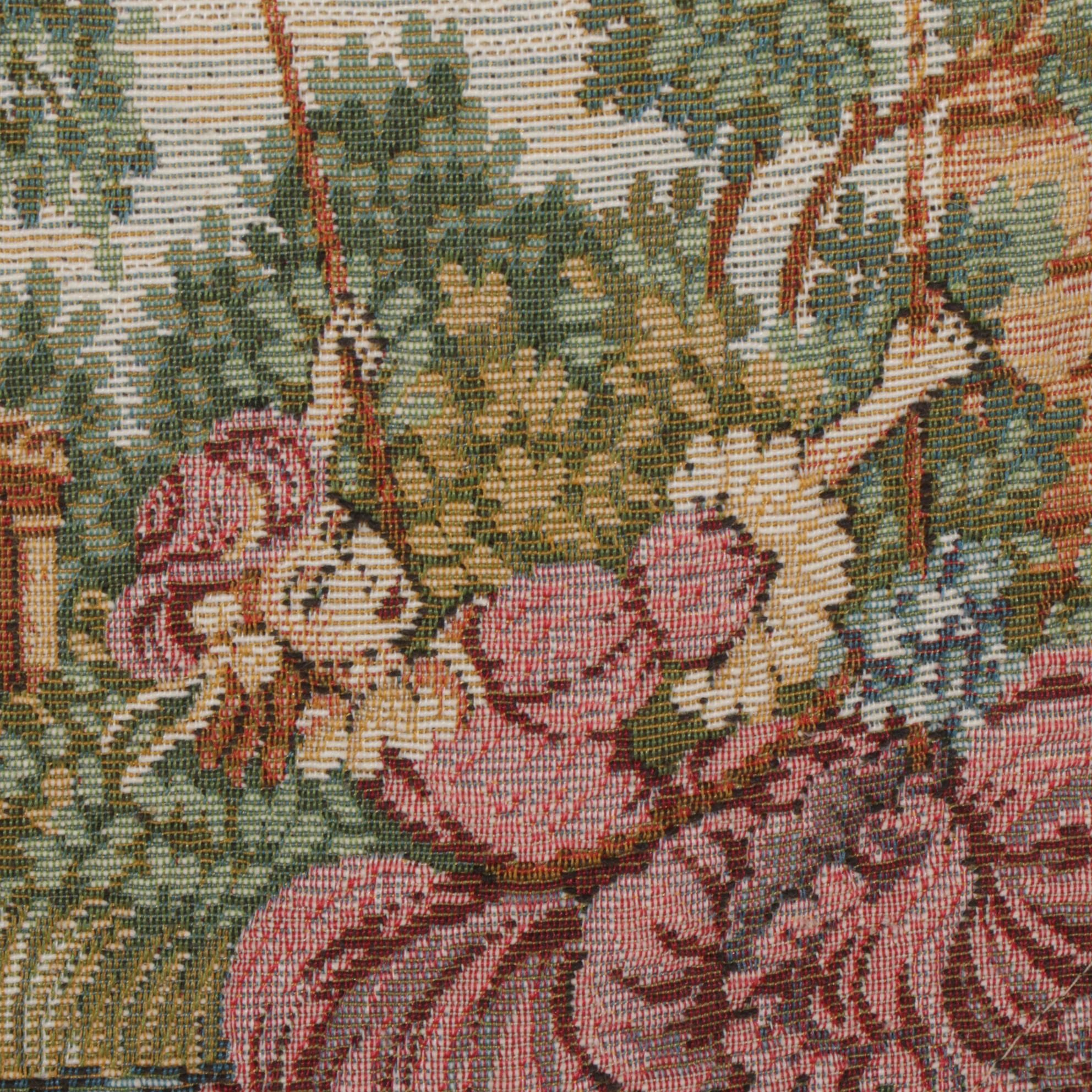 Machine Made Woven Wall Tapestry With Tassels