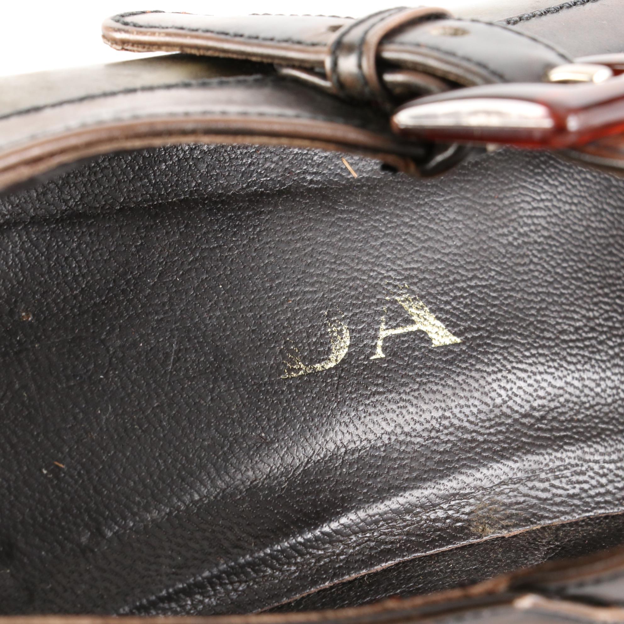 Prada High Heel Mary Jane Buckle Strap Shoes