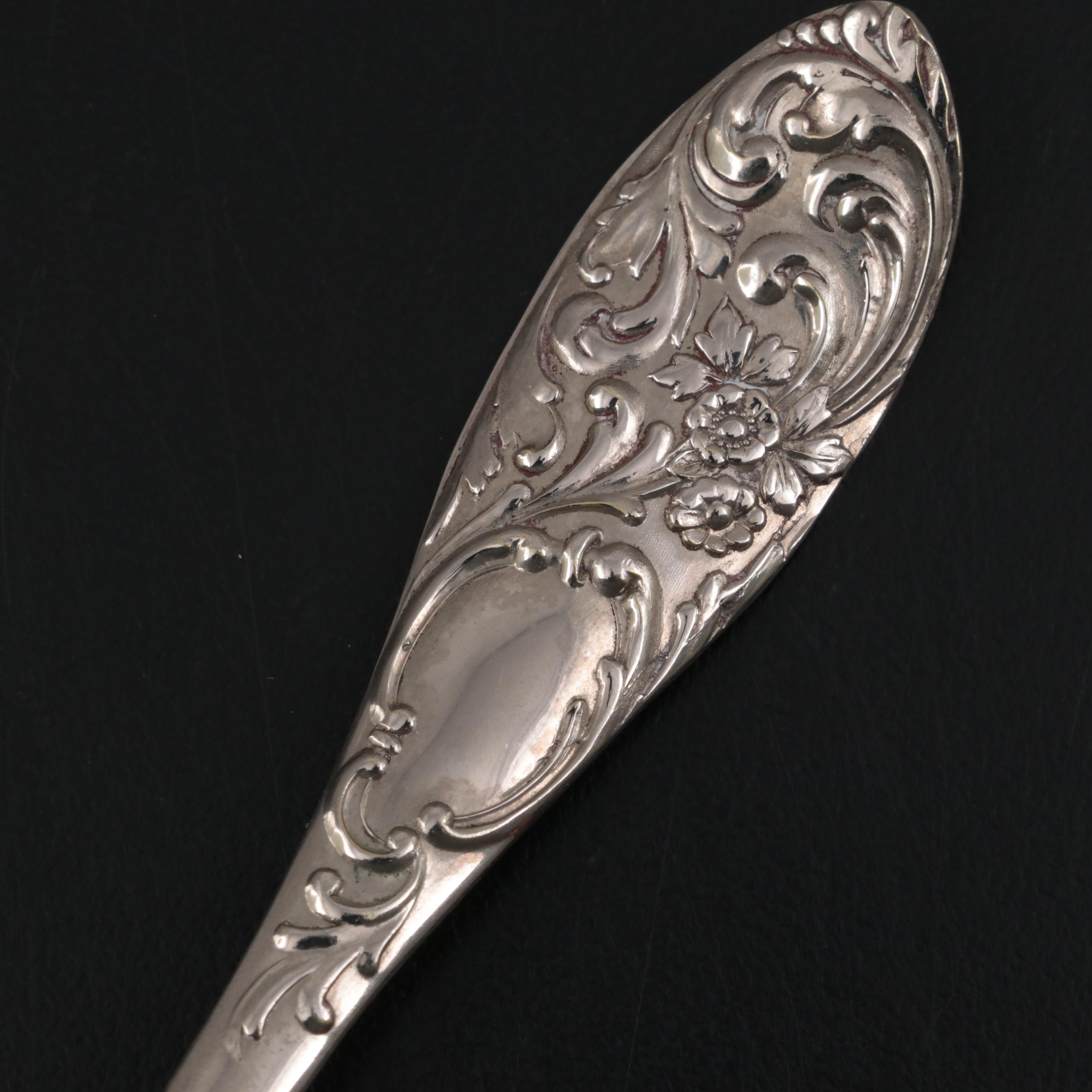 Queen Victoria Silver Jubilee Commemorative Silver Plate Fruit Spoon, 1897