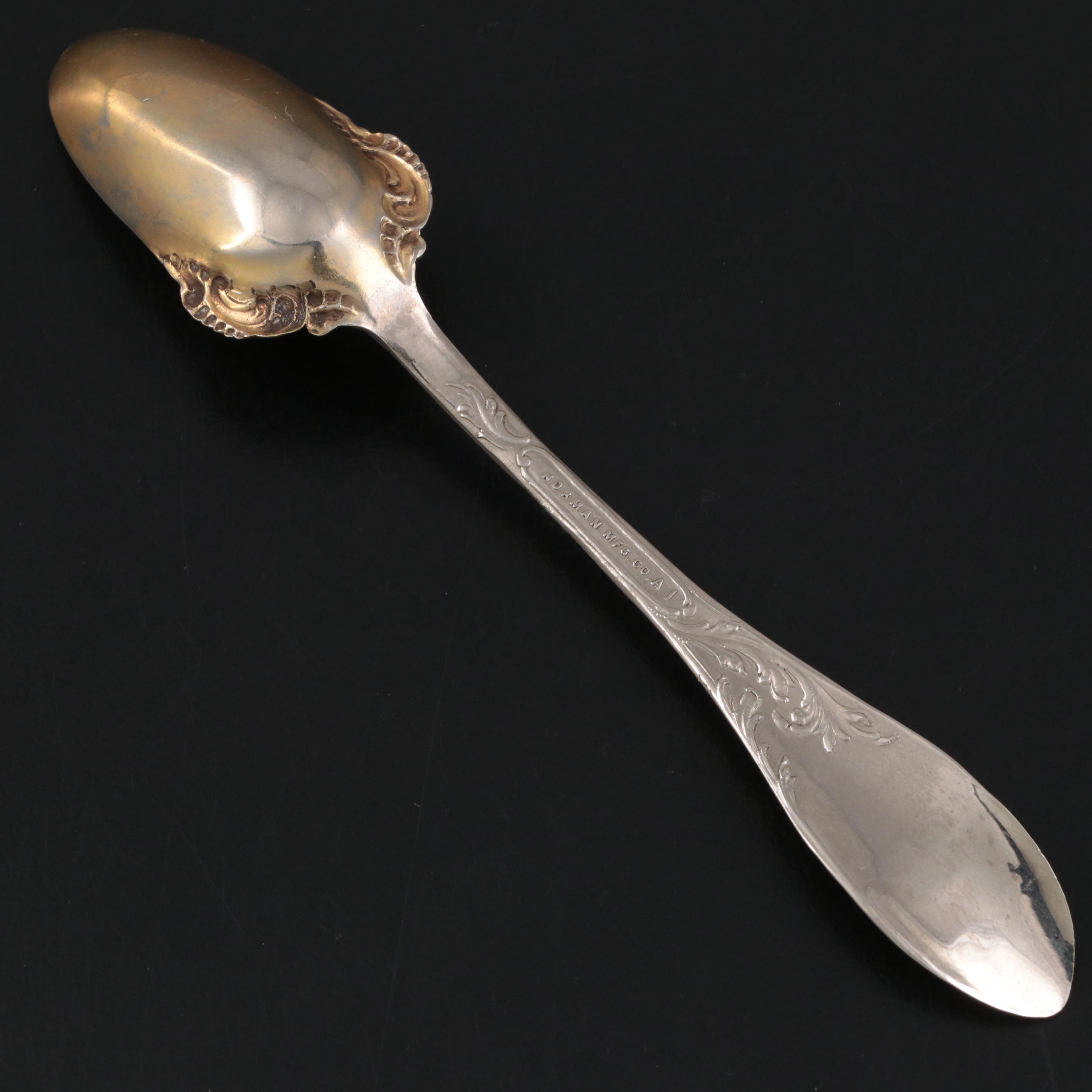 Queen Victoria Silver Jubilee Commemorative Silver Plate Fruit Spoon, 1897