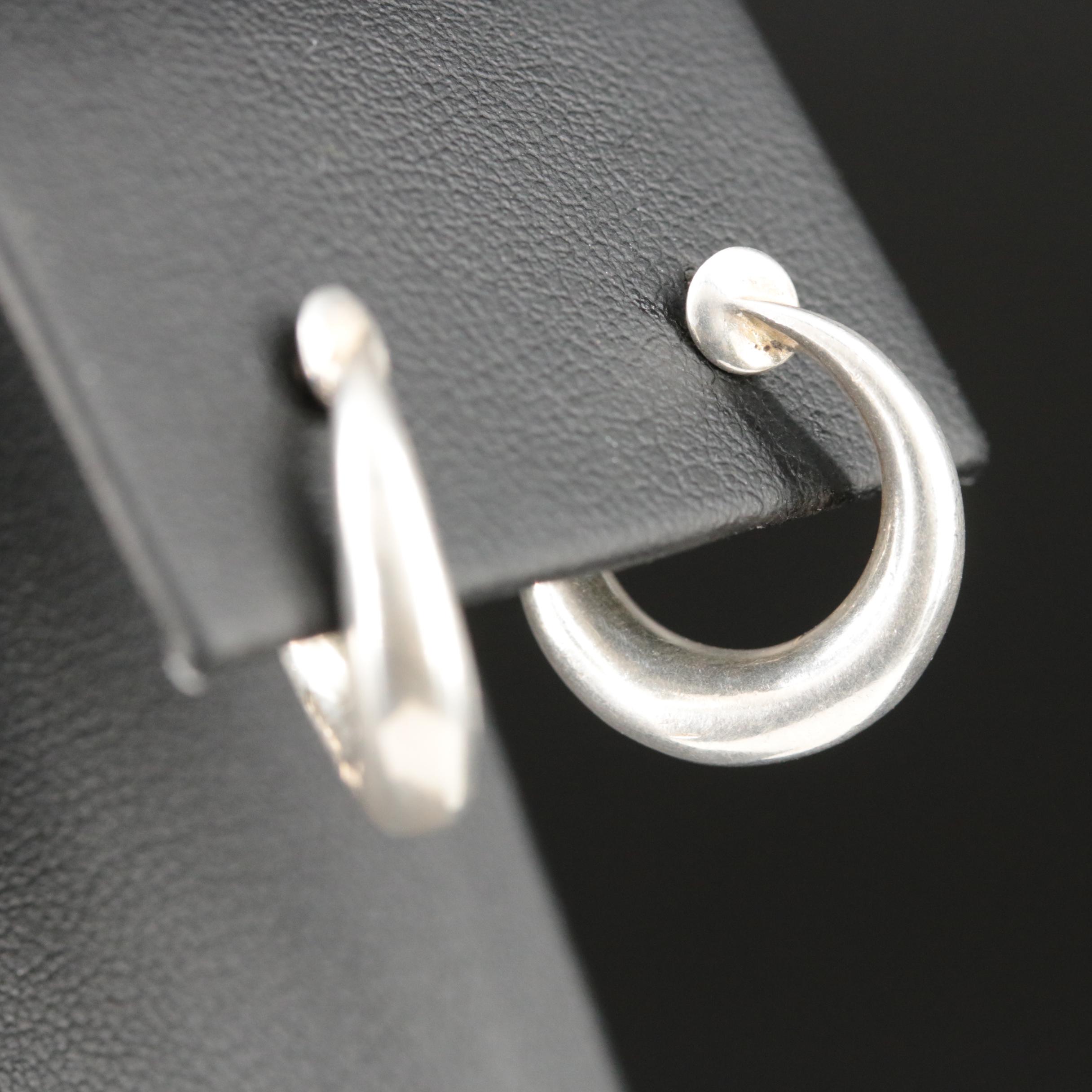 Gucci Sterling Half Hoop Earrings