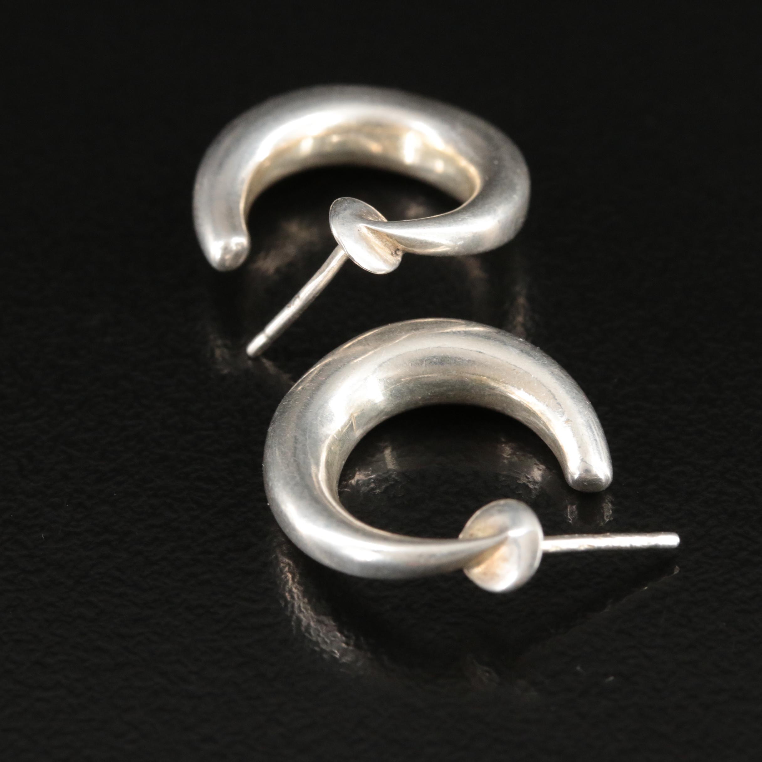 Gucci Sterling Half Hoop Earrings