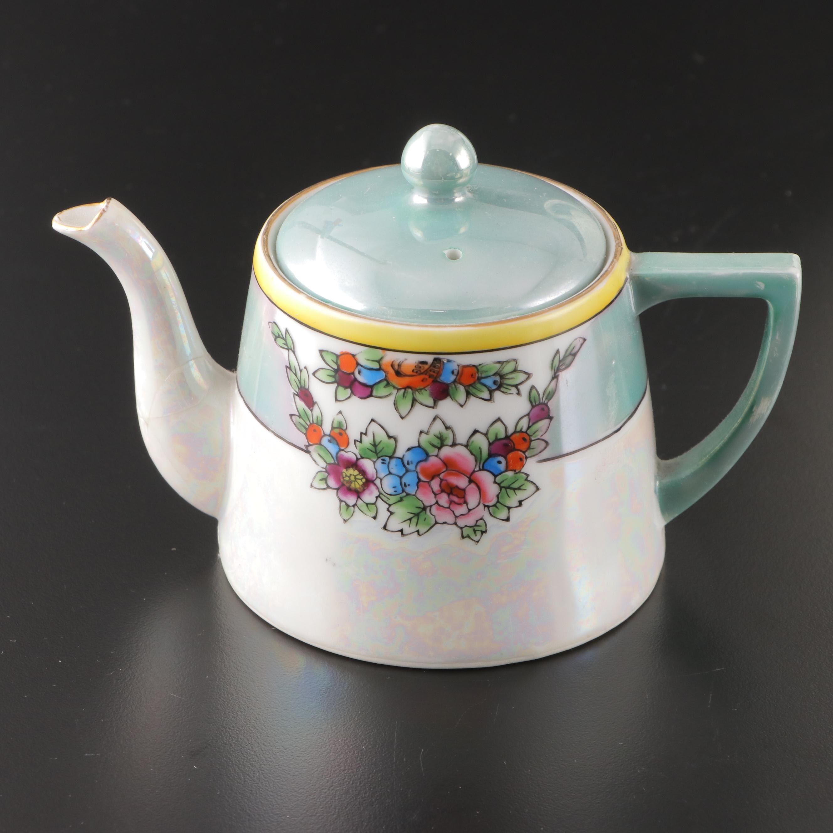 Noritake Luster Glazed Tea Set with Other Porcelain and Ceramic Tableware