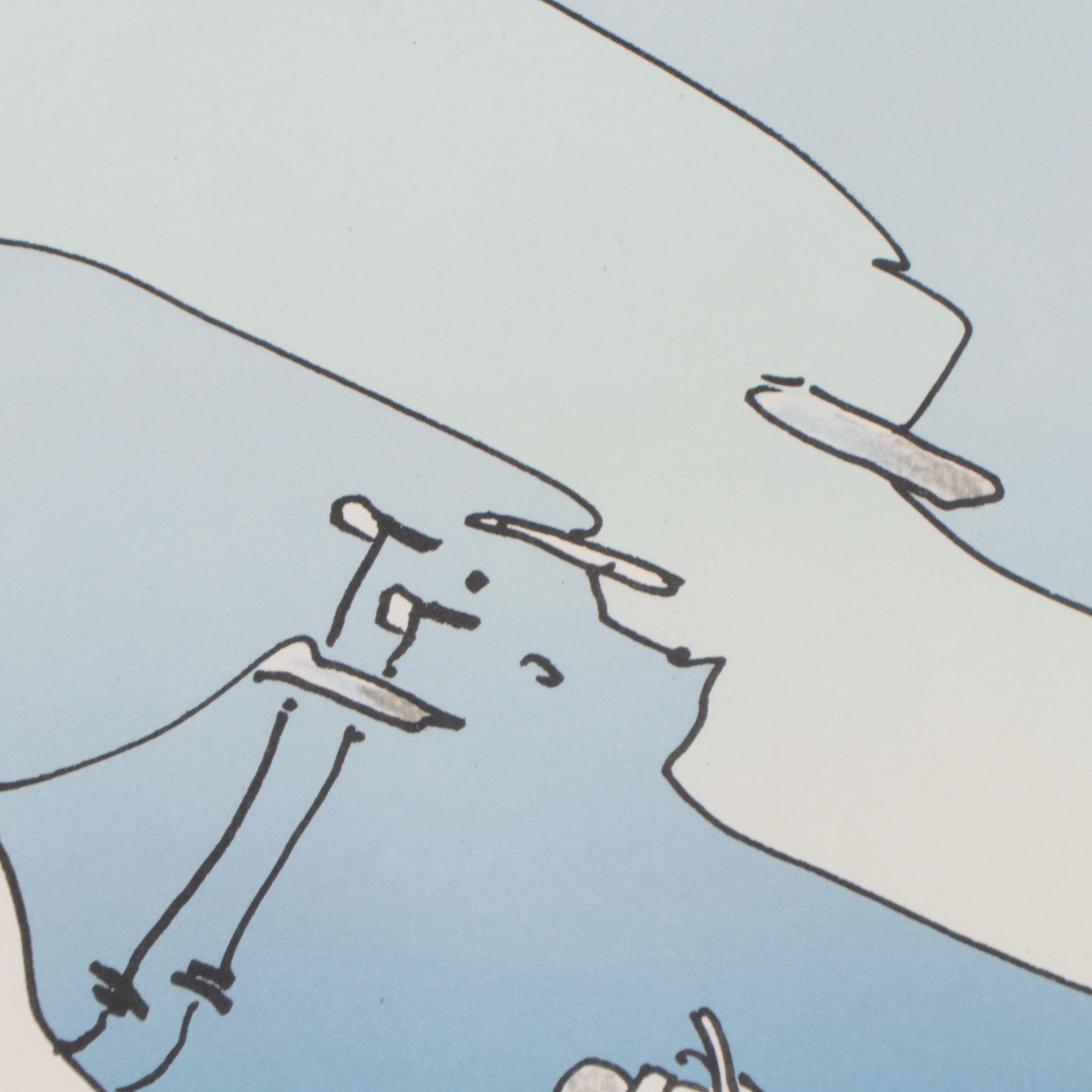 Peter Max Lithograph "Electric Future Man"