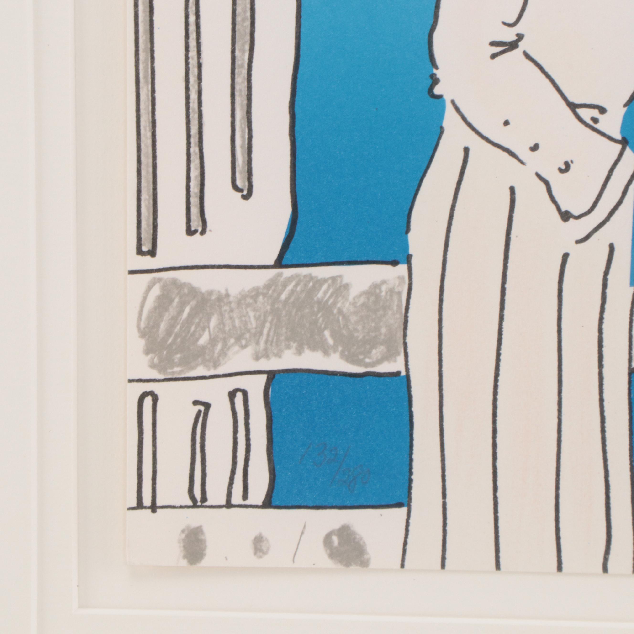 Peter Max Lithograph "Electric Future Man"