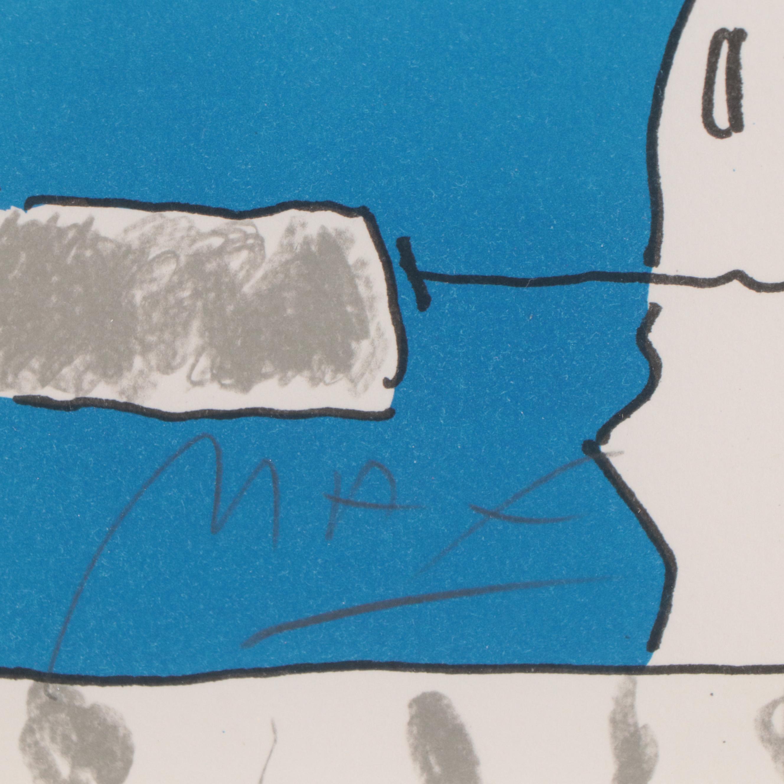 Peter Max Lithograph "Electric Future Man"