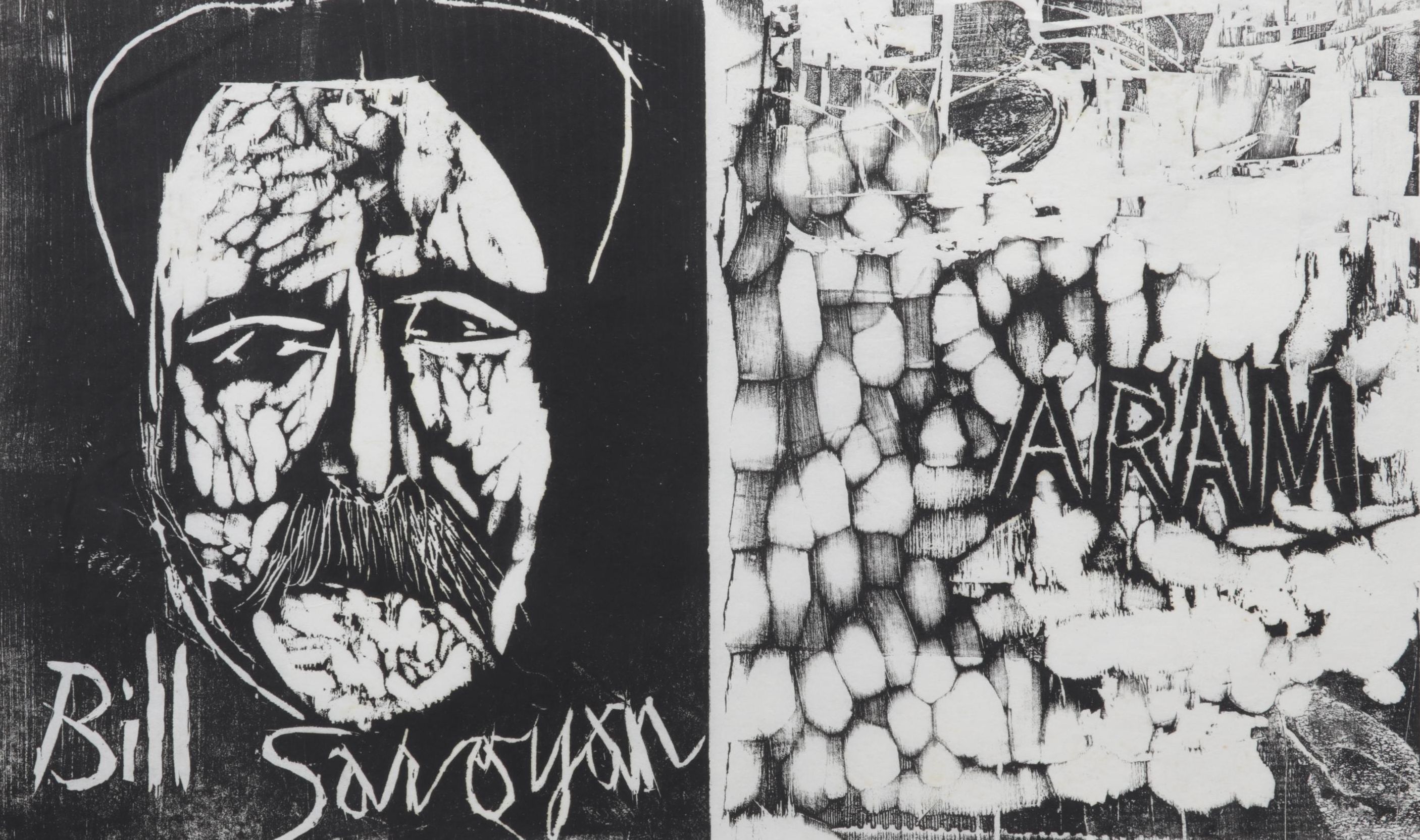 Sidney Chafetz Woodcut "Father and Son," 1971