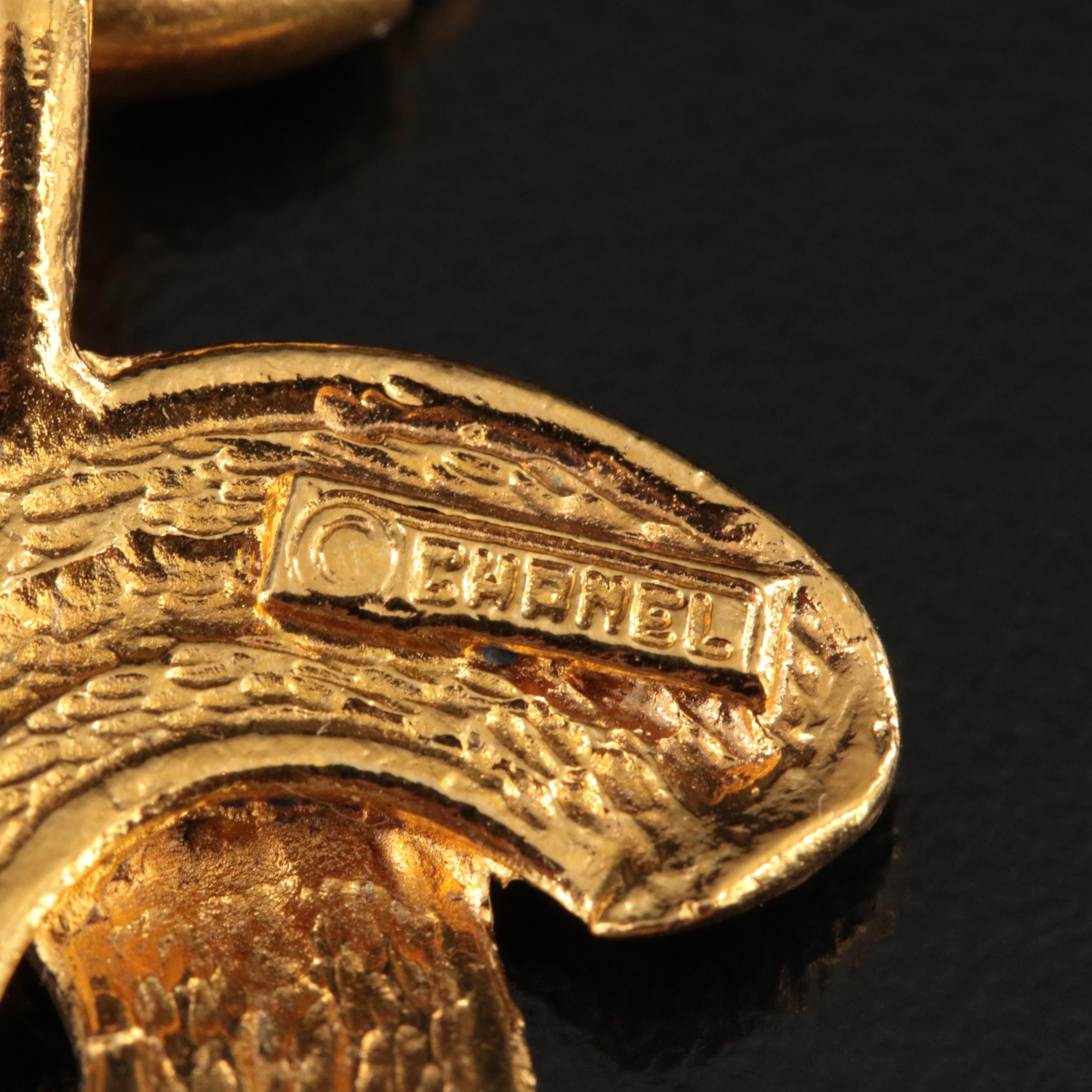 Chanel Quilted "CC" Logo Necklace