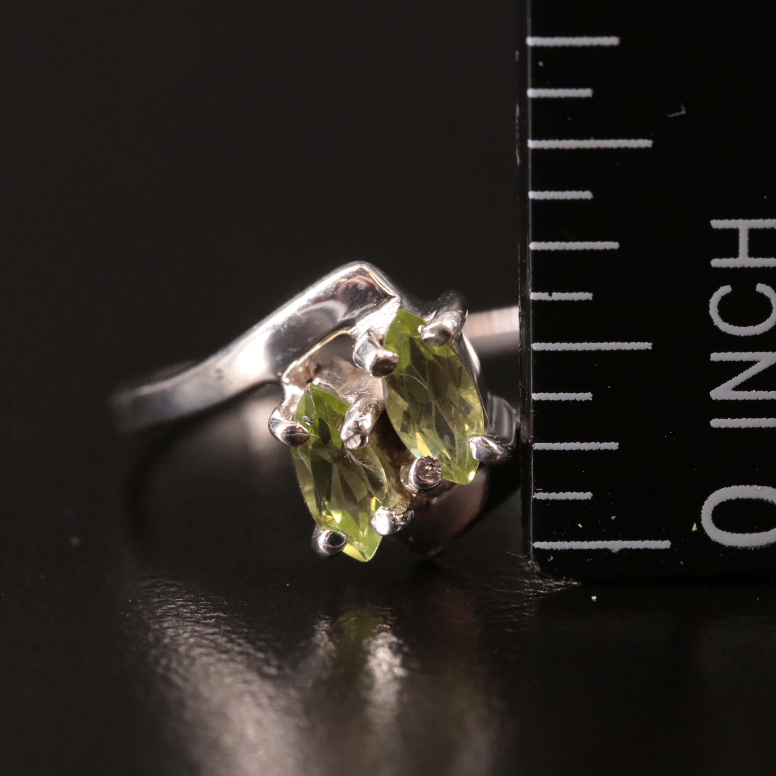 Sterling Silver Peridot Ring