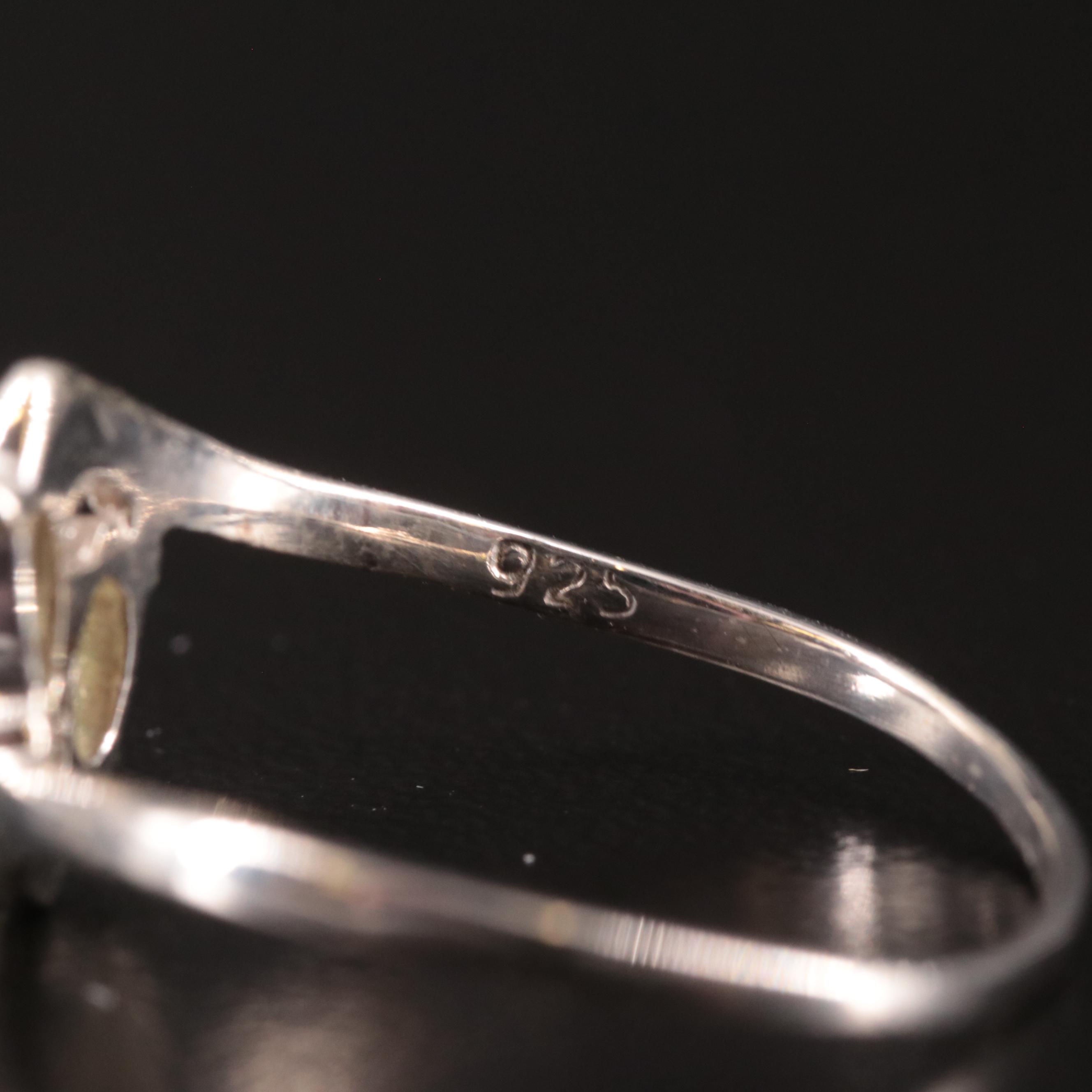Sterling Silver Peridot Ring