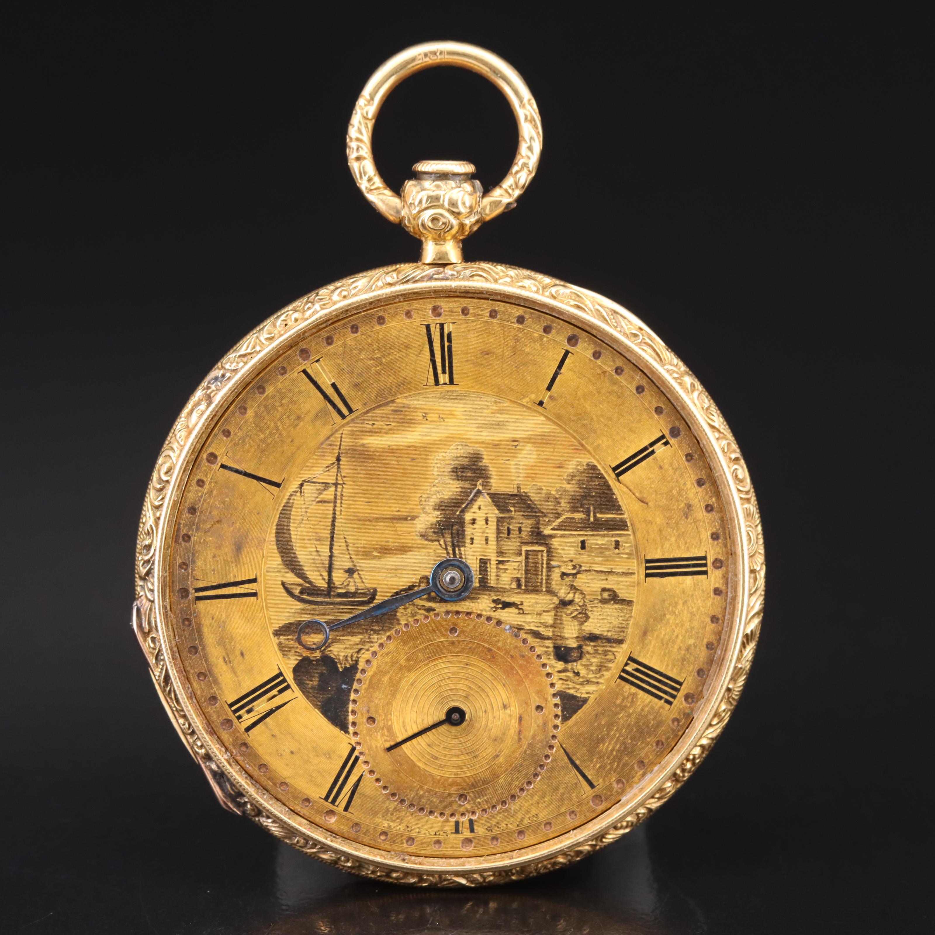 Antique 18K European Pocket Watch