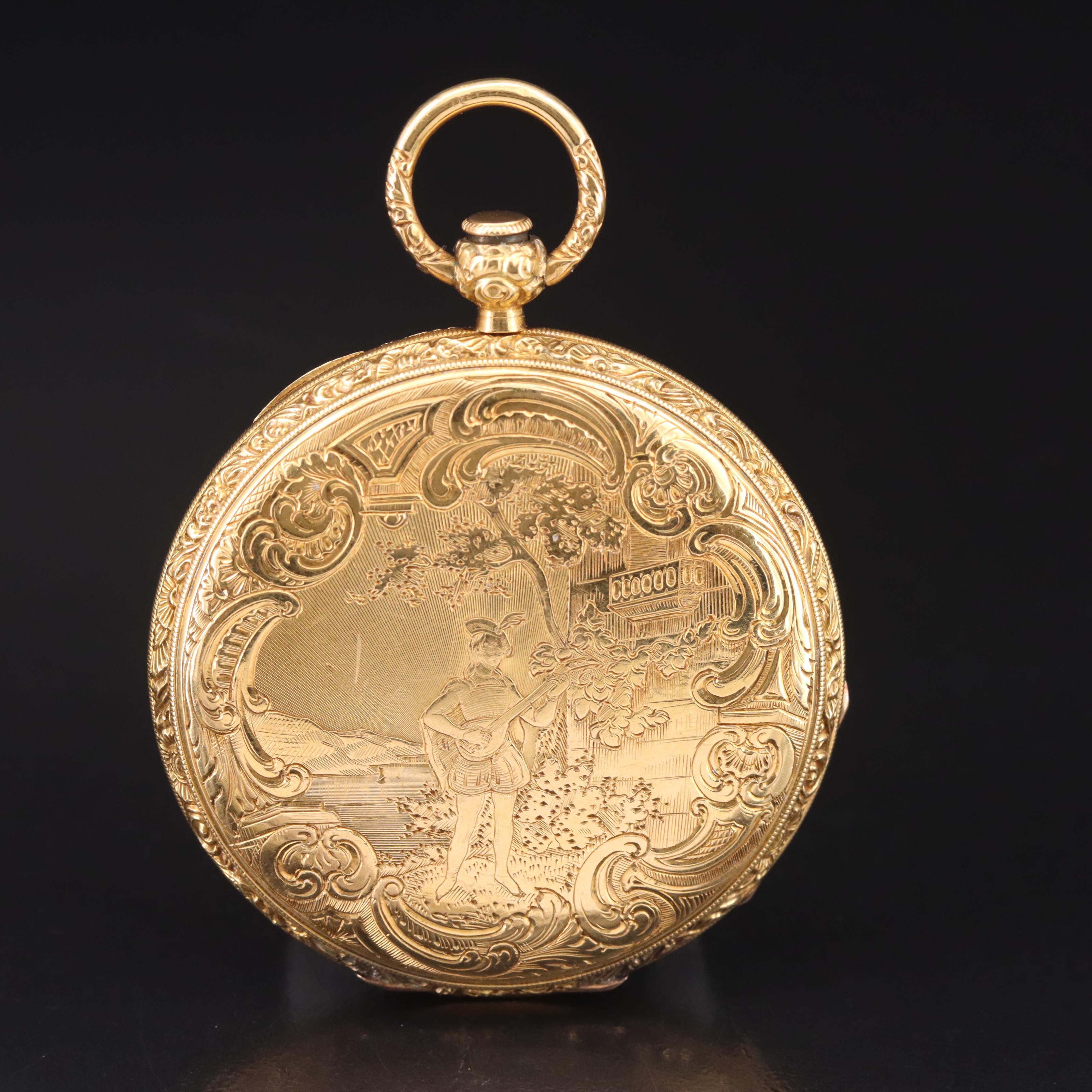 Antique 18K European Pocket Watch