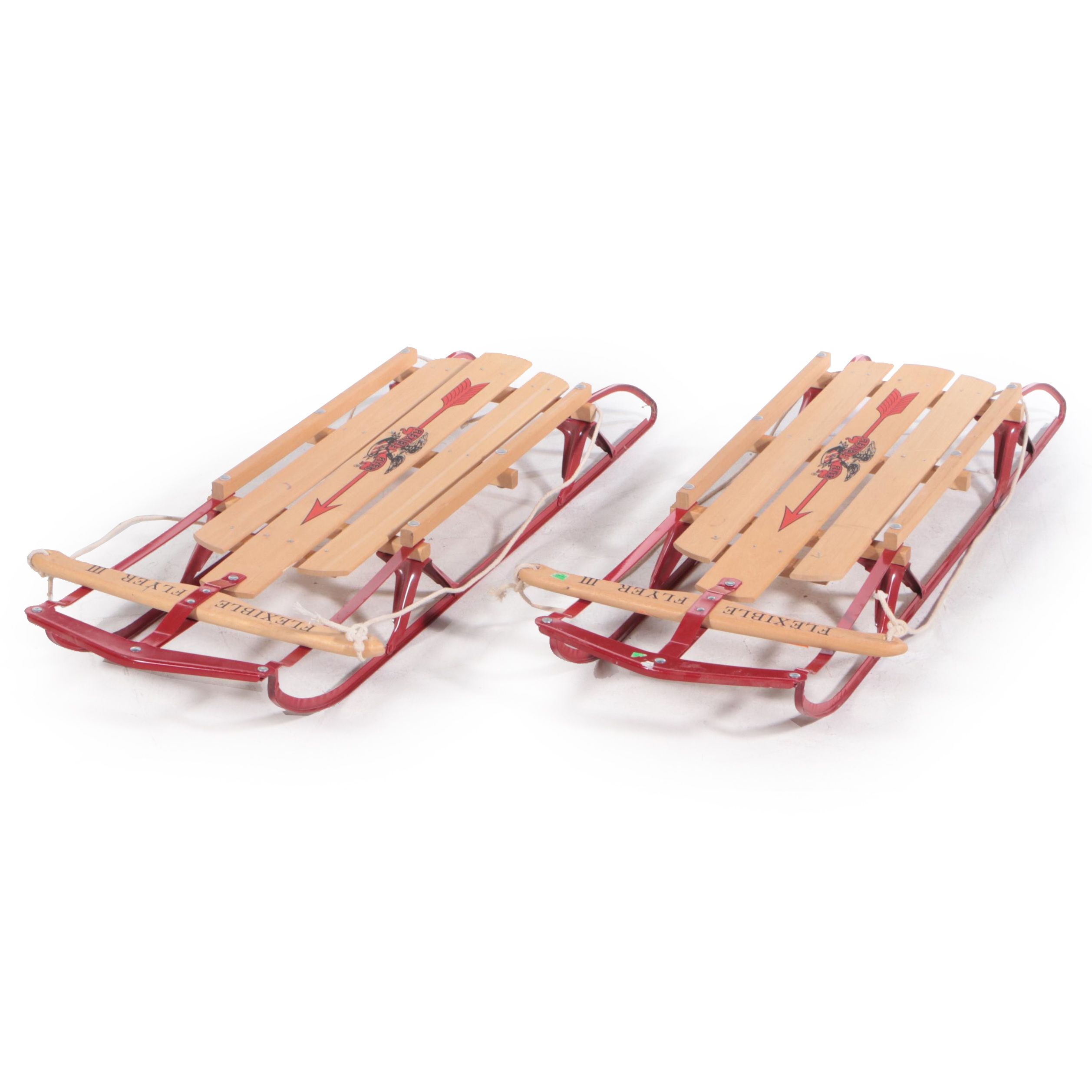 Flexible Flyer III Wood and Metal Sleds