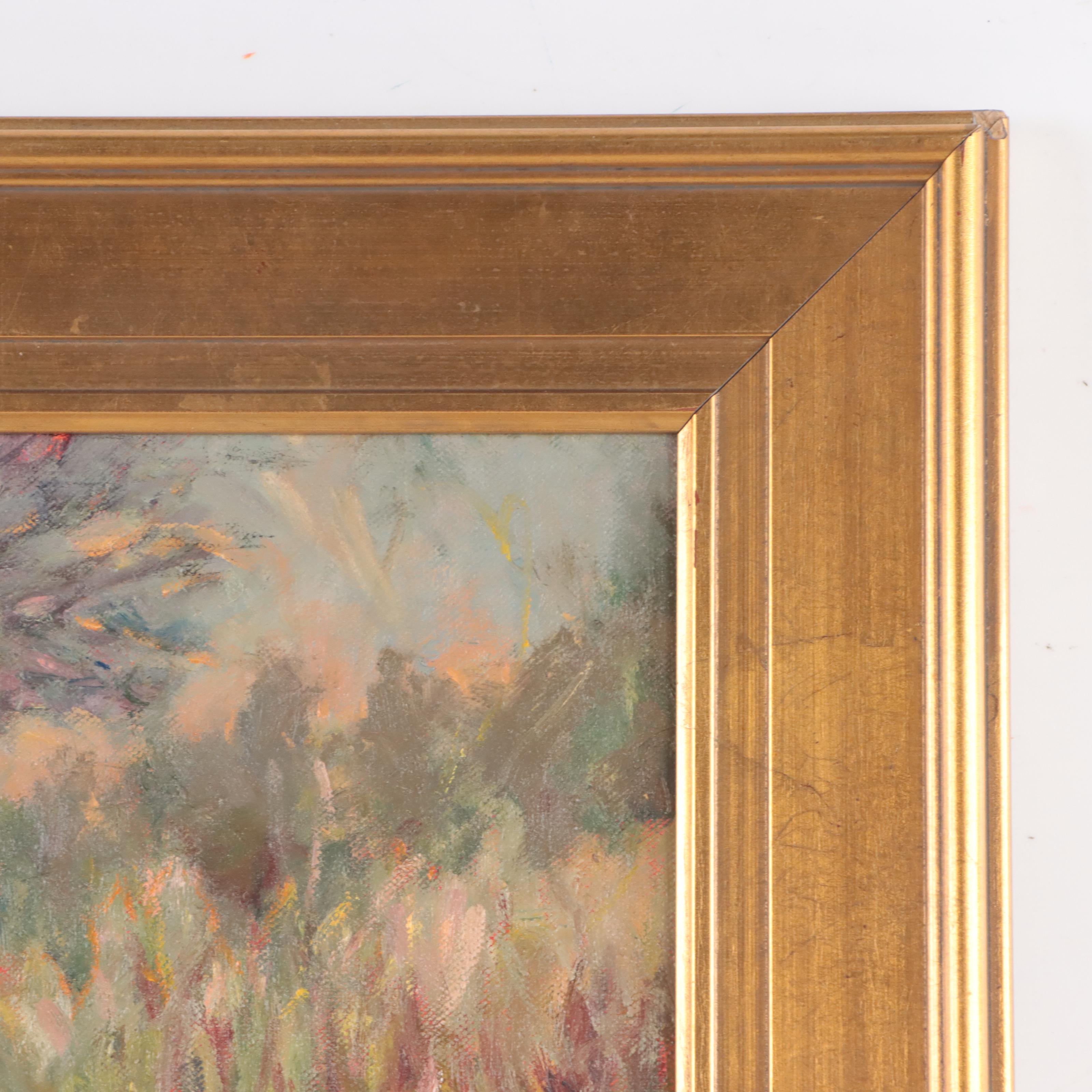 Lesley Haflich Oil Painting "Canoe Path At Burr Oak Bend," 2009