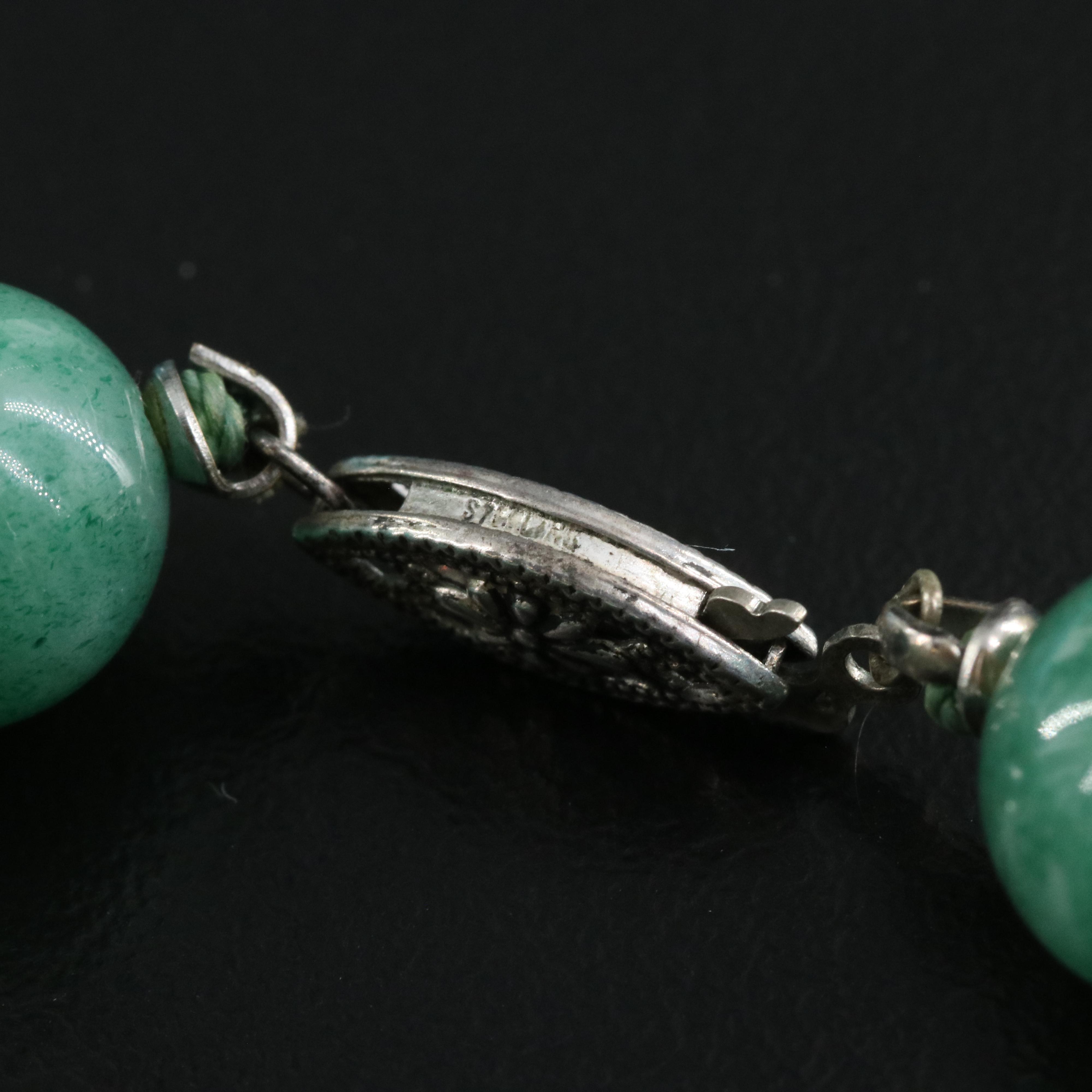 Sterling Silver Aventurine and Faux Turquoise with Cubic Zirconia Necklaces