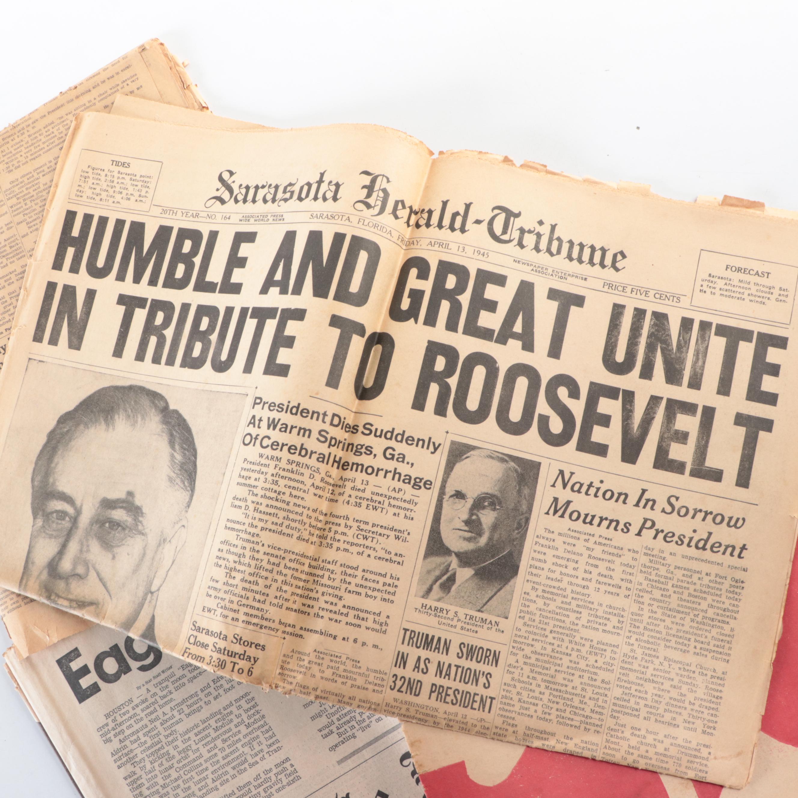 Political Inauguration Programs, Pinbacks, Flags and Newspapers