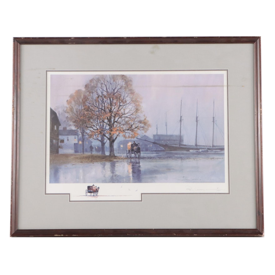 Paul Landry Offset Lithograph "Seaside Mist"