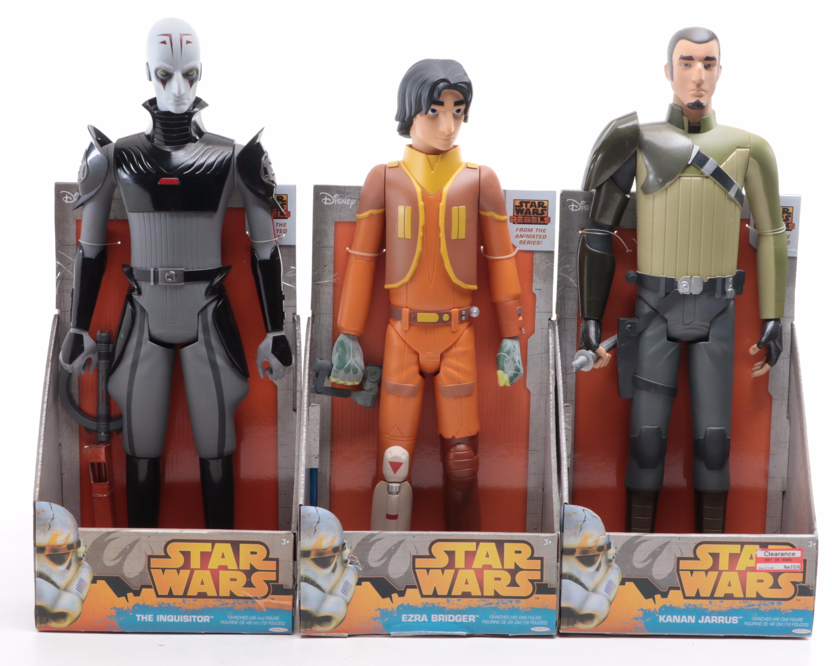 Disney Star Wars Action Figures Including The Pilot, Darth Maul, Kanan Jarrus