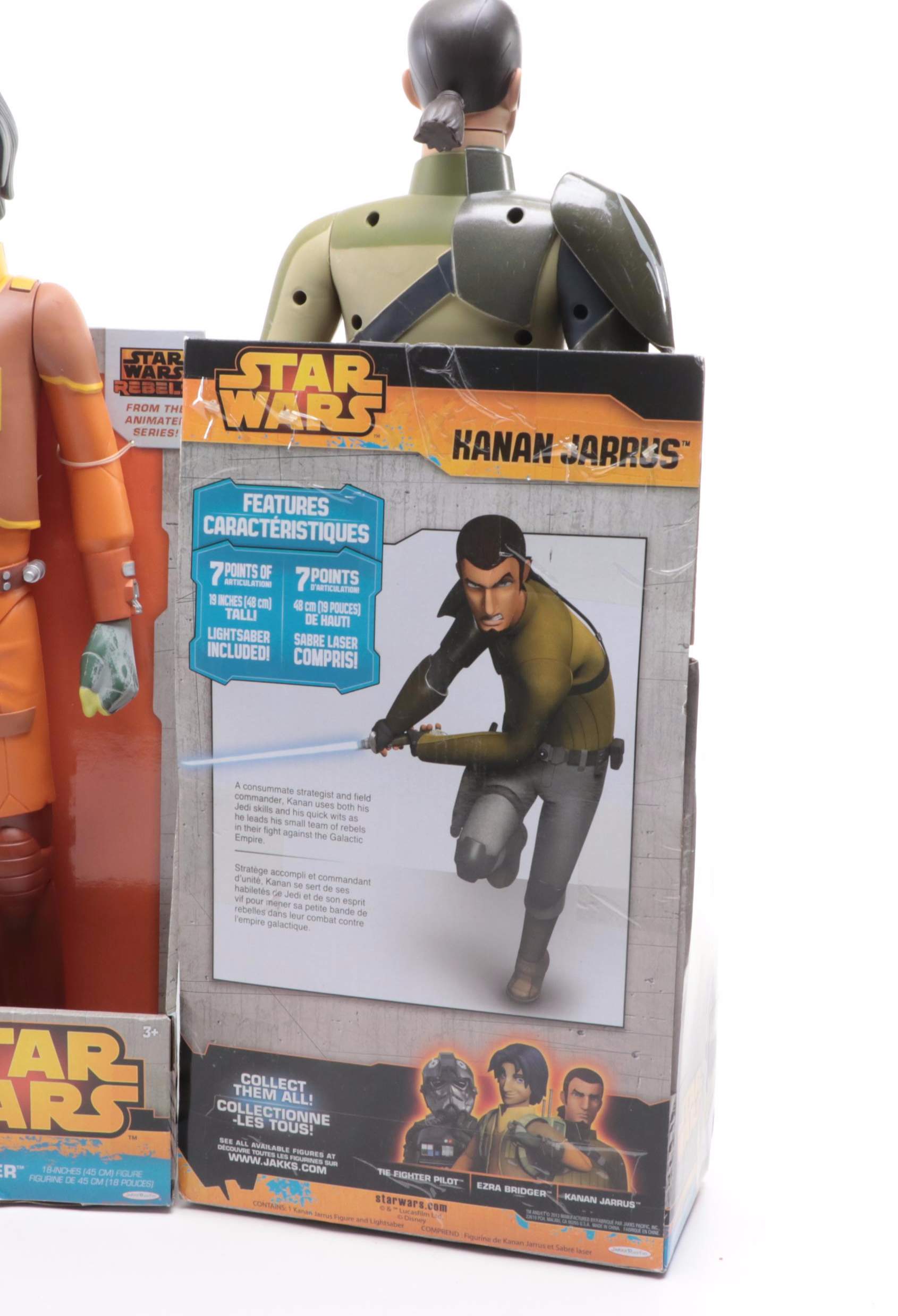 Disney Star Wars Action Figures Including The Pilot, Darth Maul, Kanan Jarrus