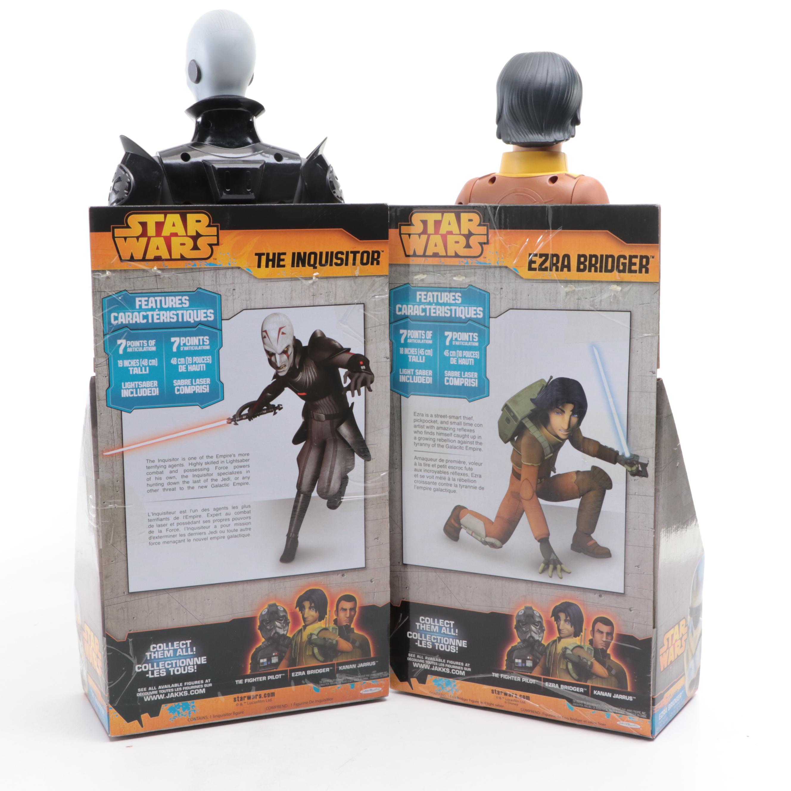 Disney Star Wars Action Figures Including The Pilot, Darth Maul, Kanan Jarrus