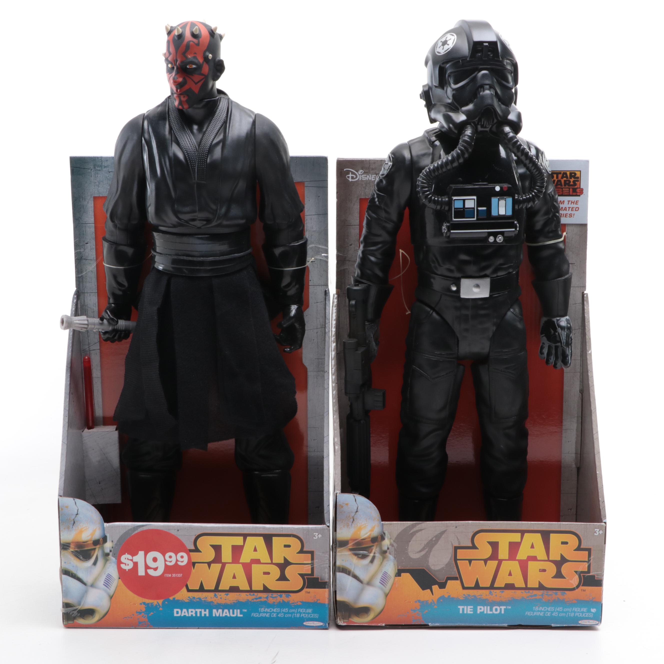 Disney Star Wars Action Figures Including The Pilot, Darth Maul, Kanan Jarrus