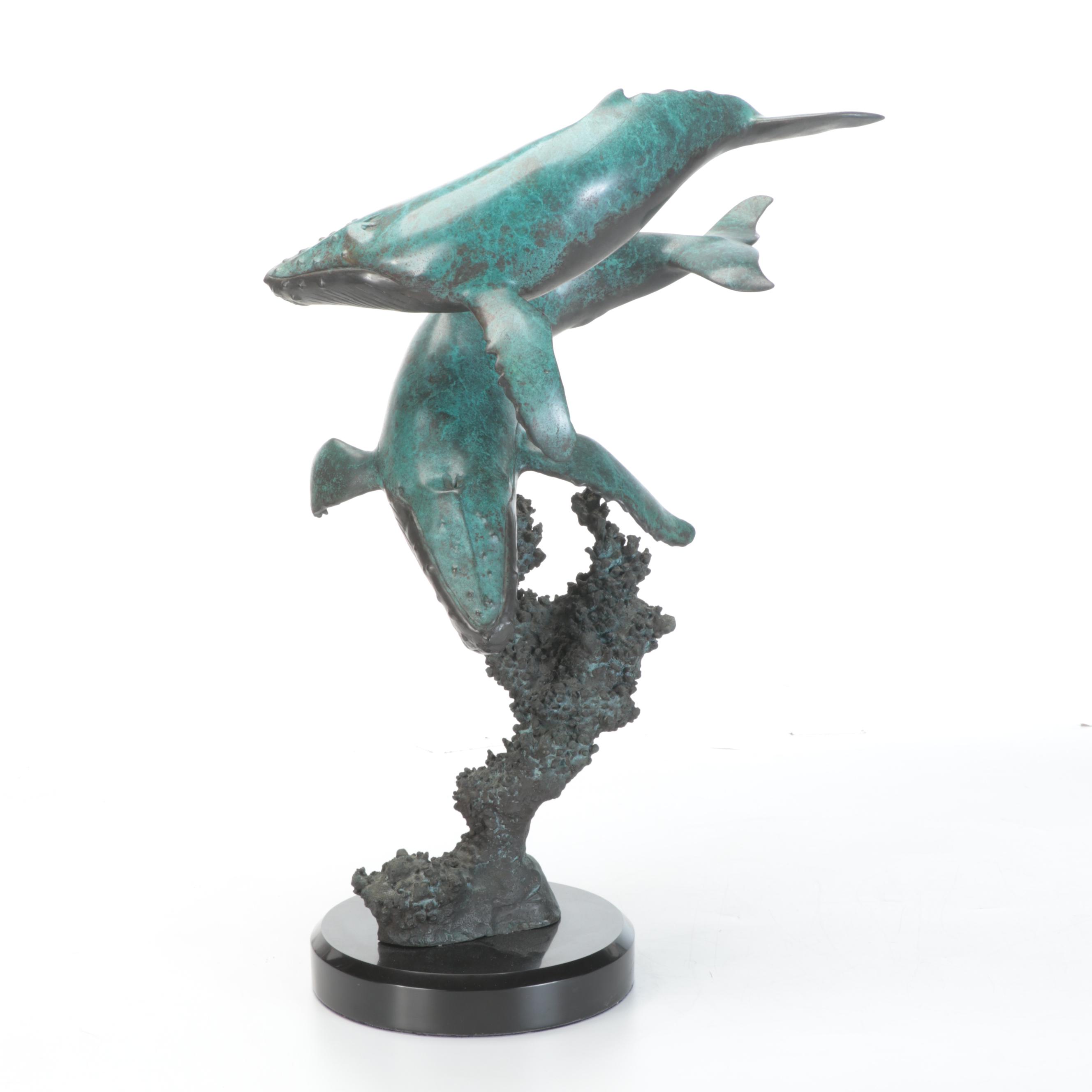 Bronze Sculpture of Humpback Whales