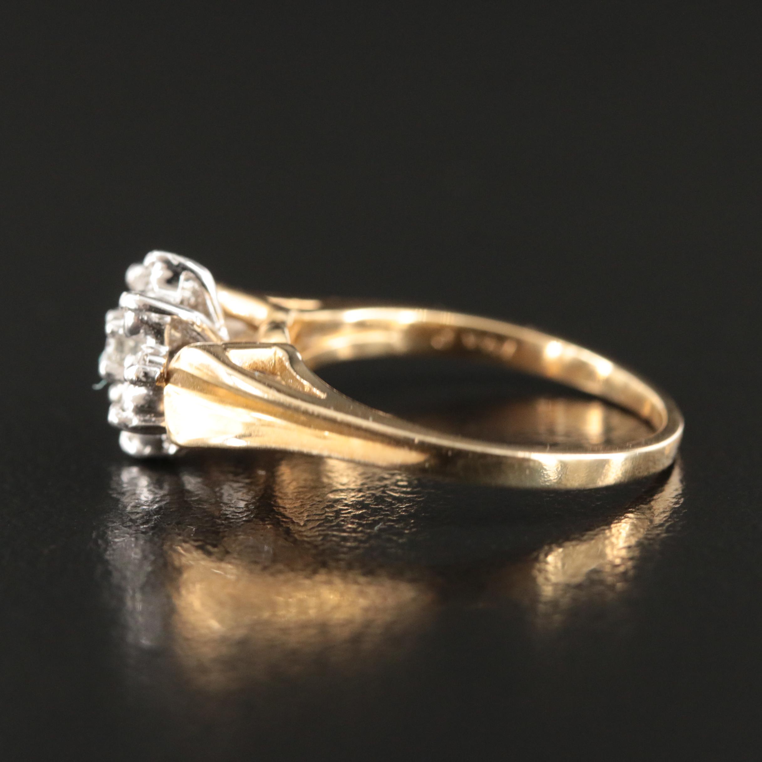 14K 0.19 CTW Diamond Ring