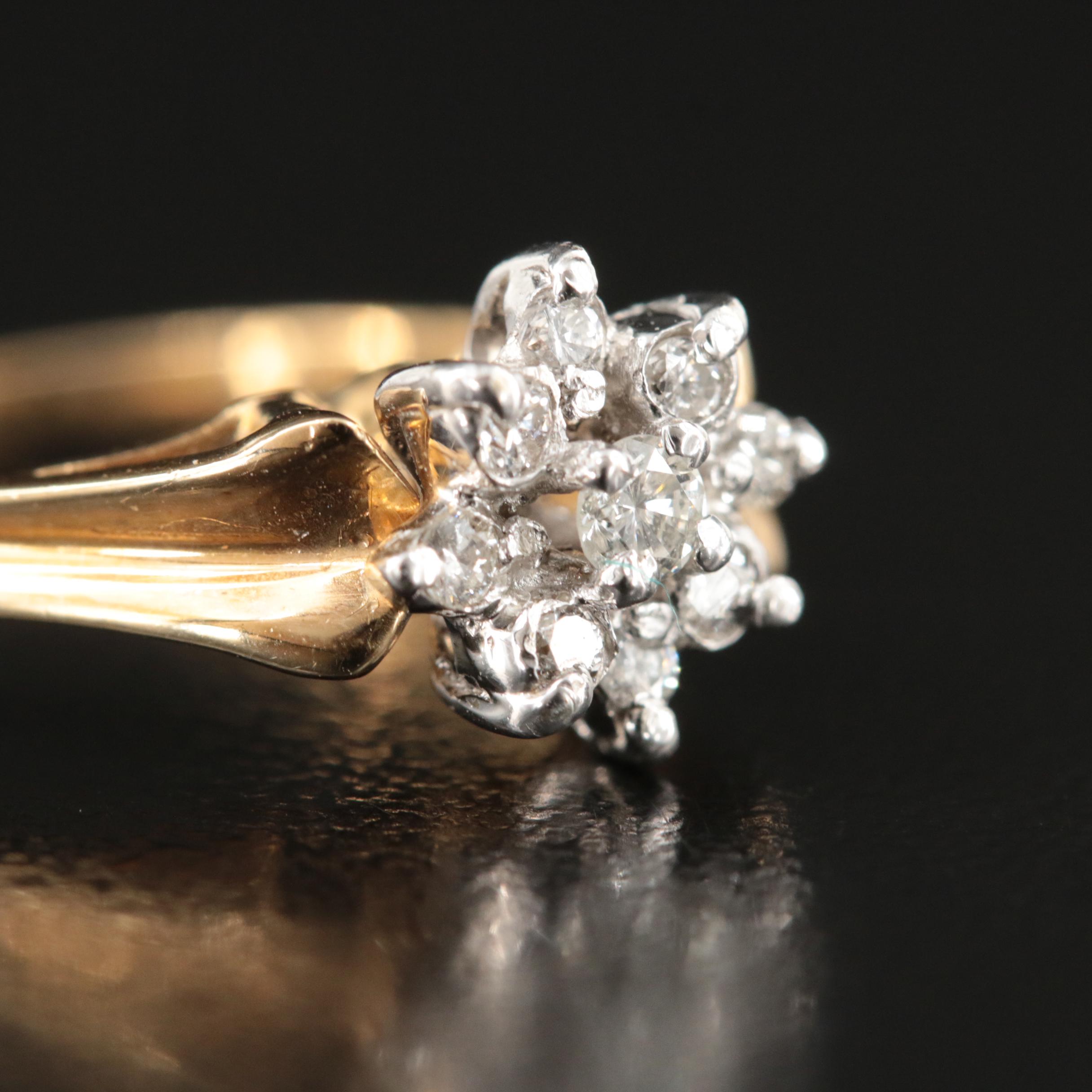 14K 0.19 CTW Diamond Ring