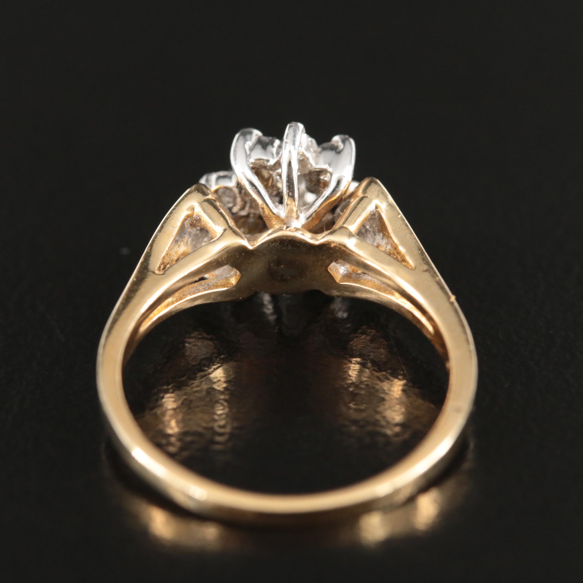 14K 0.19 CTW Diamond Ring