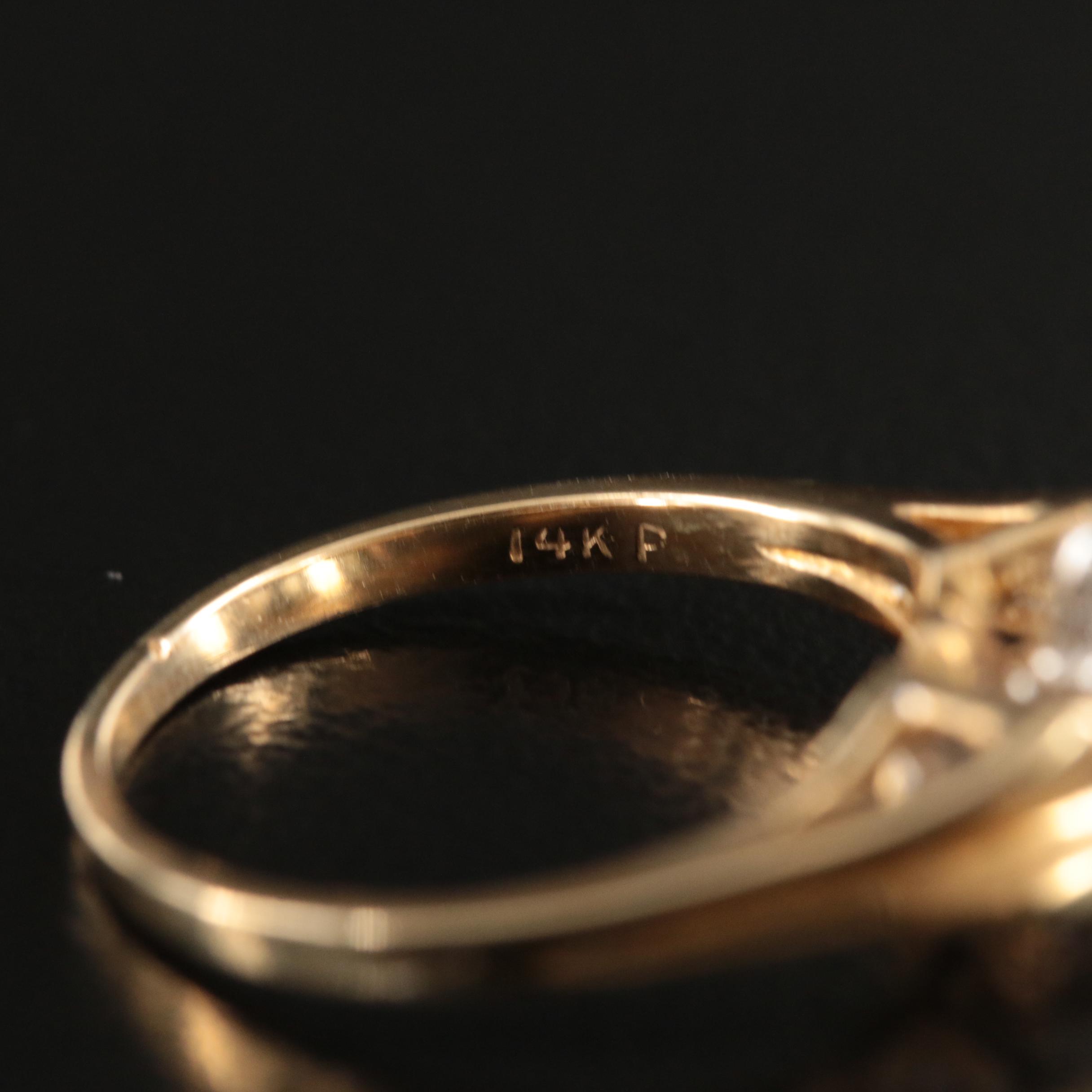 14K 0.19 CTW Diamond Ring